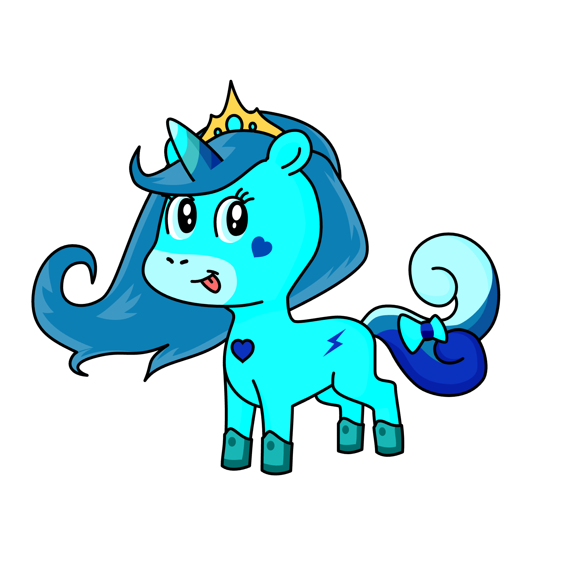 snowy, the unicorn