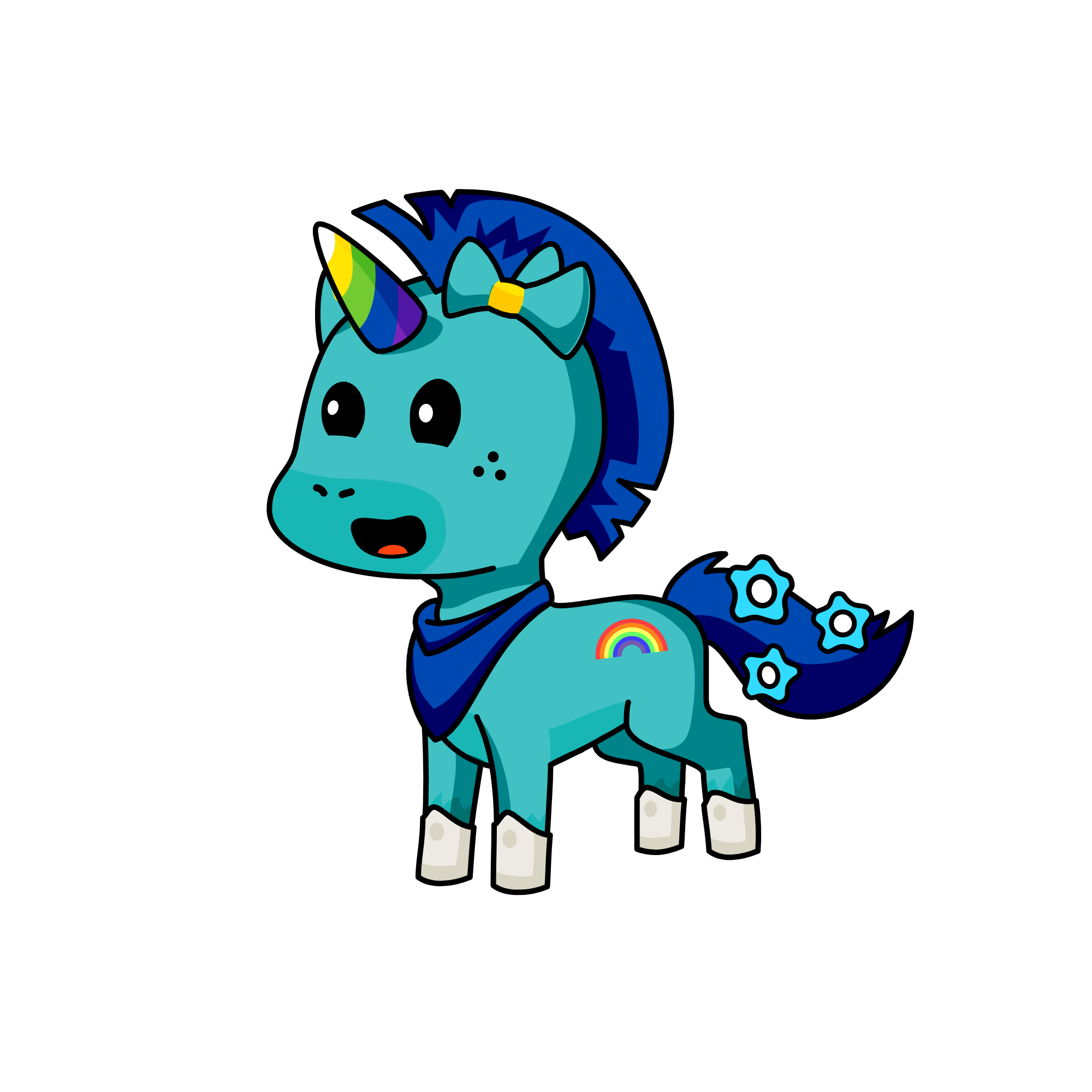 moonlight, the unicorn