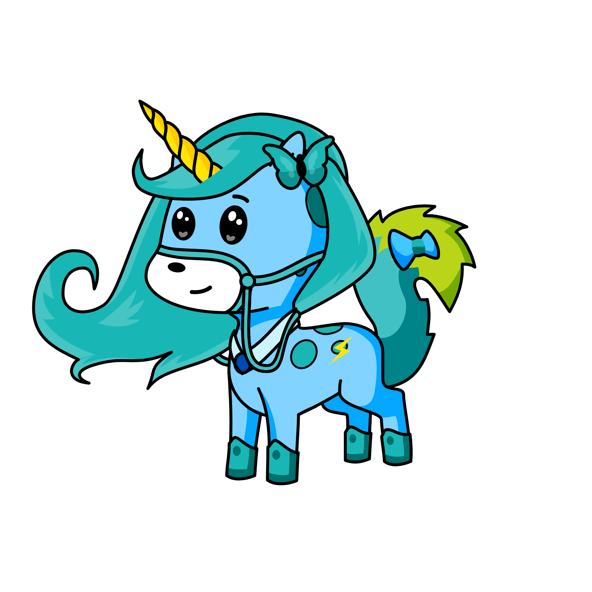 Blueflower, the unicorn