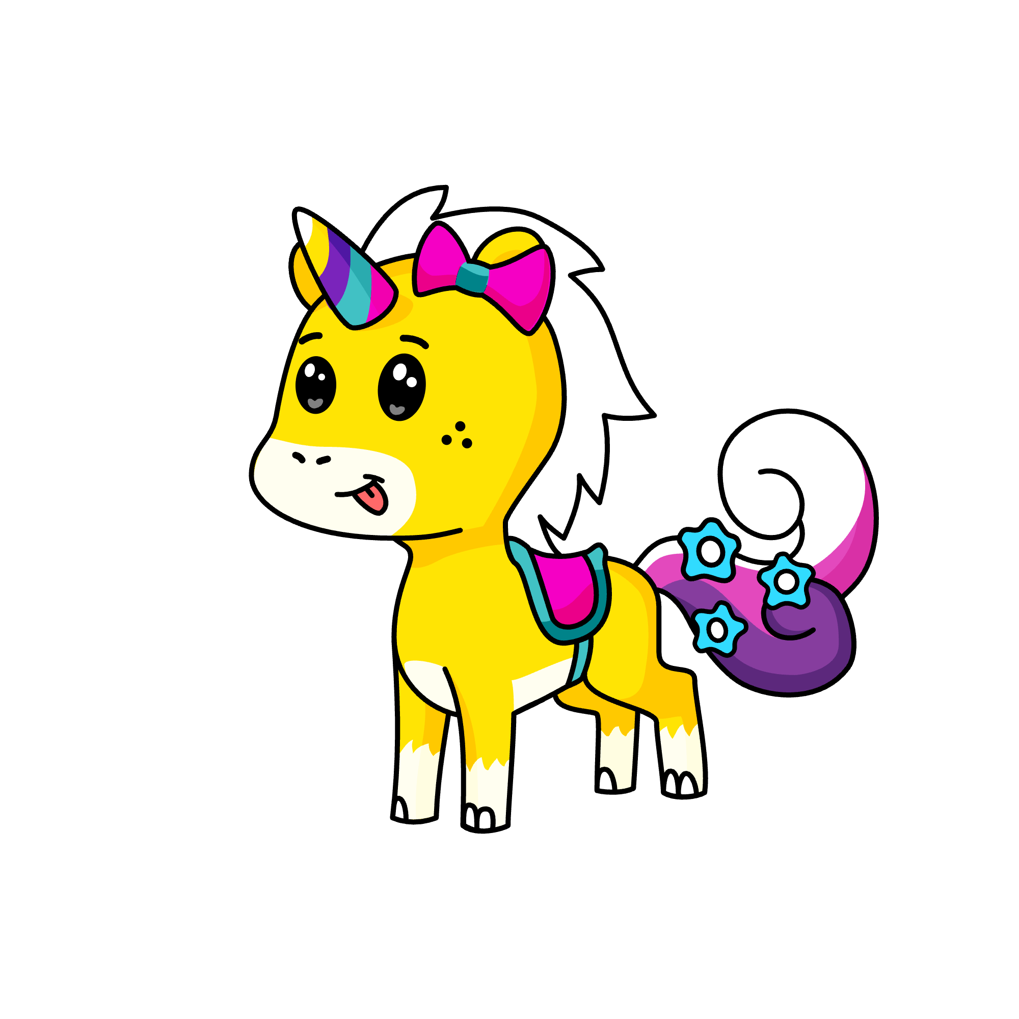 Miss O's Unicorn, the unicorn