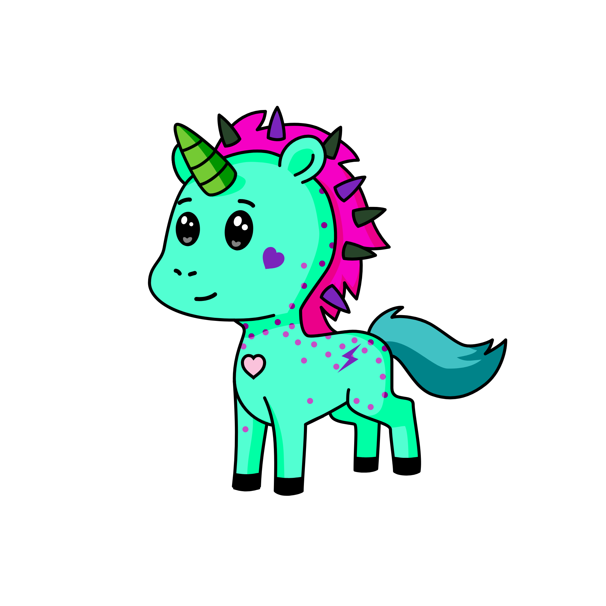 Rosy, the unicorn
