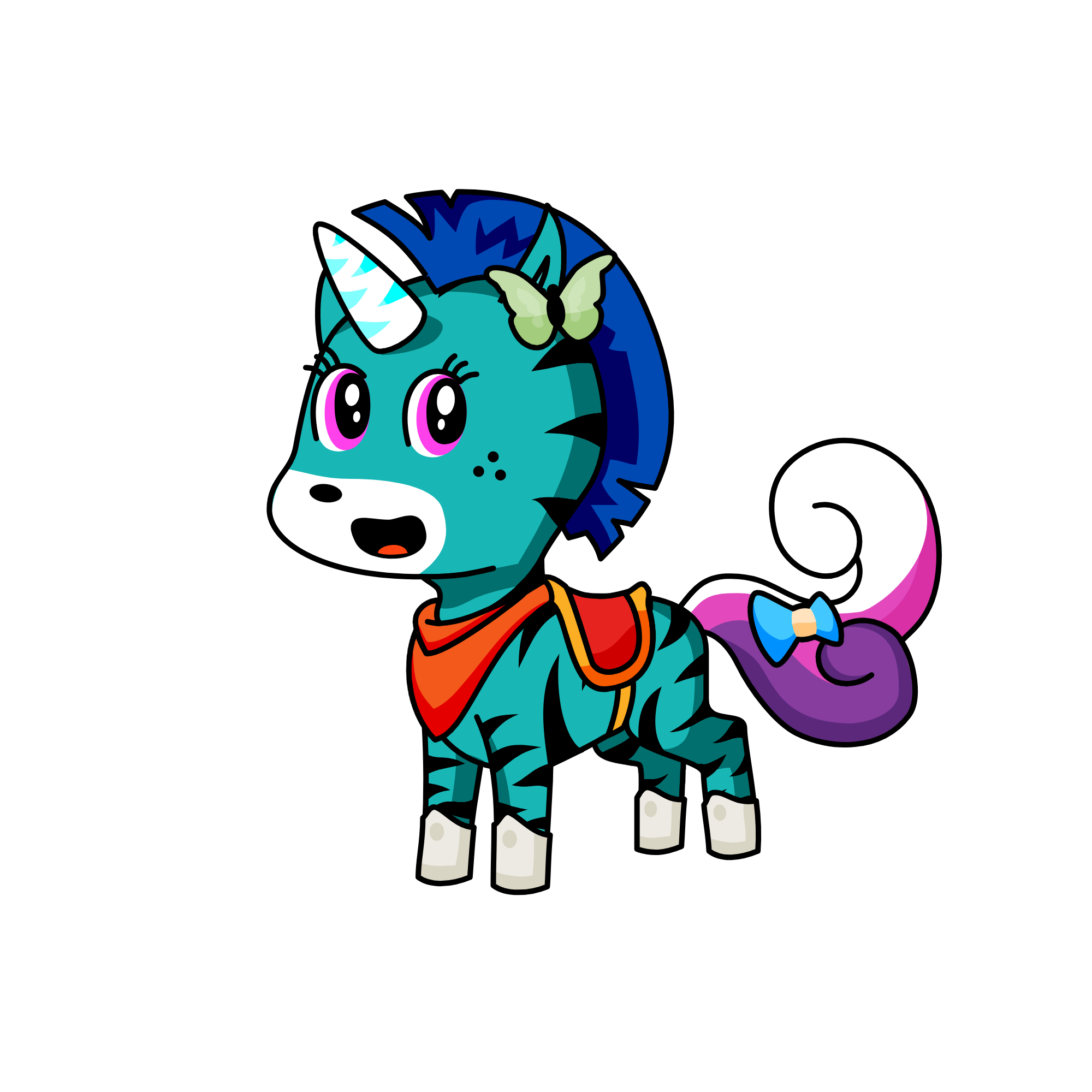 colour, the unicorn