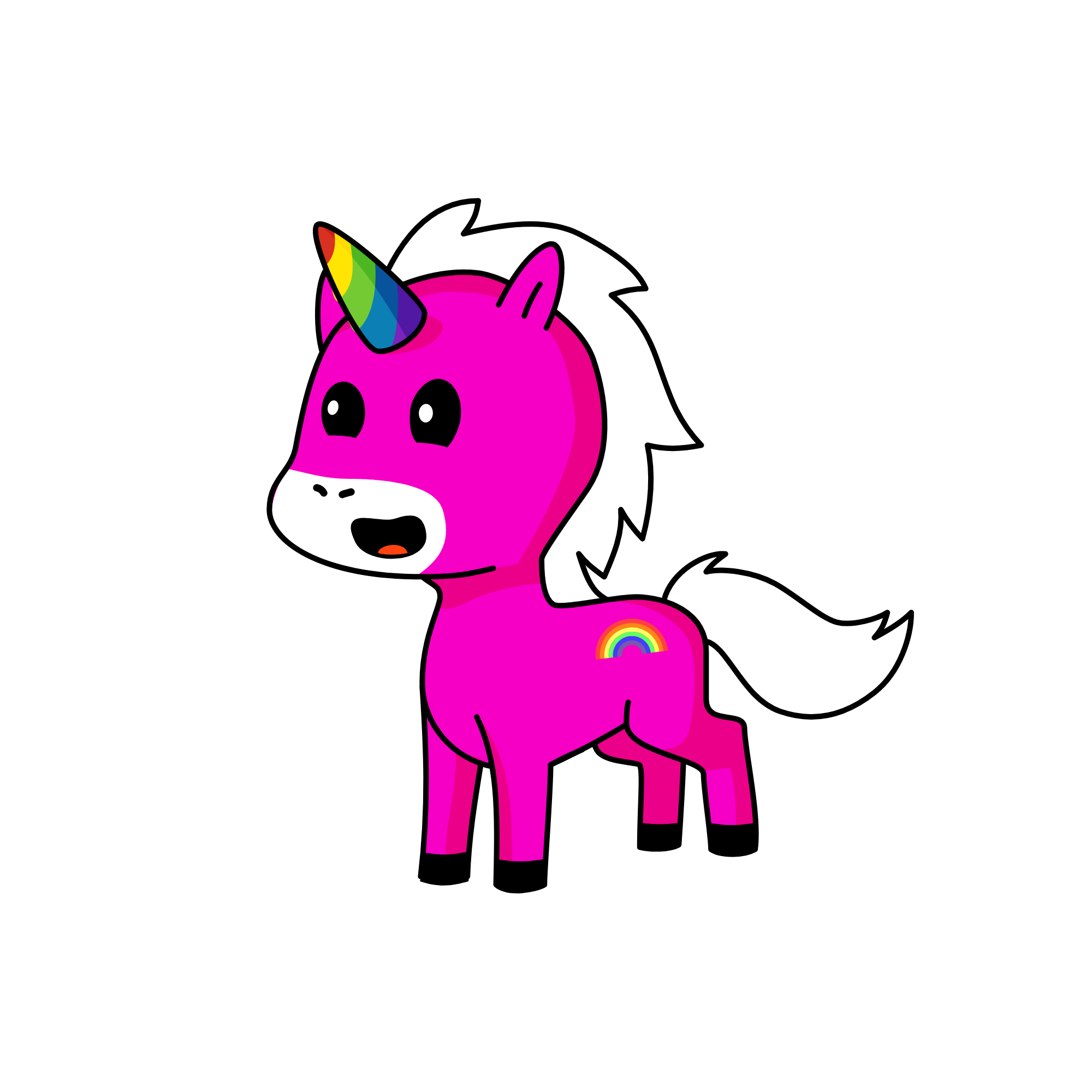 My name is Jenny and I'm your friend. I love to play, jump and lick lollipops. WHEEEEEEEEEEEE!!!!, the unicorn