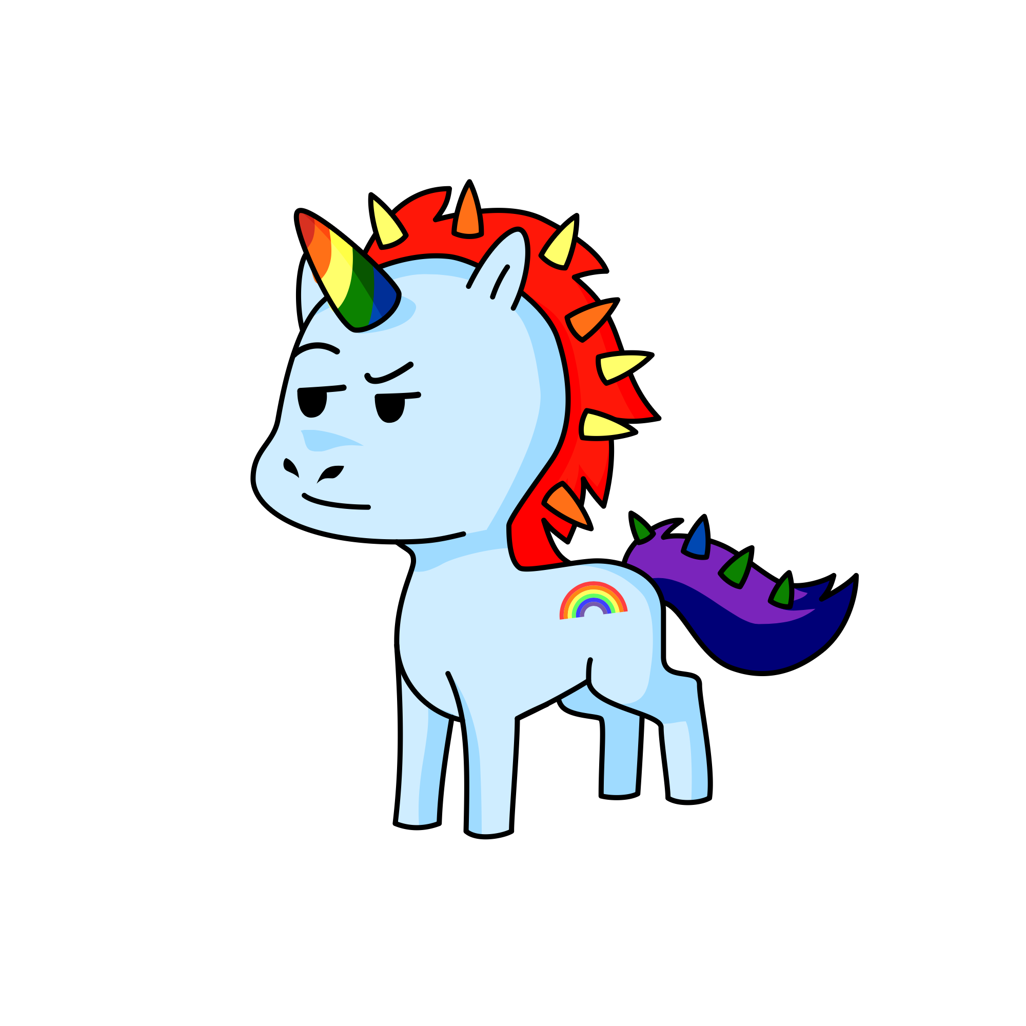 Rainbow Dash , the unicorn