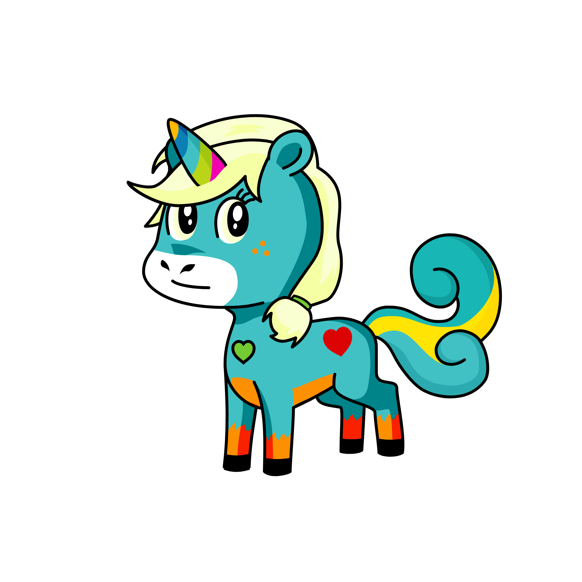 Tootie Frootie, the unicorn