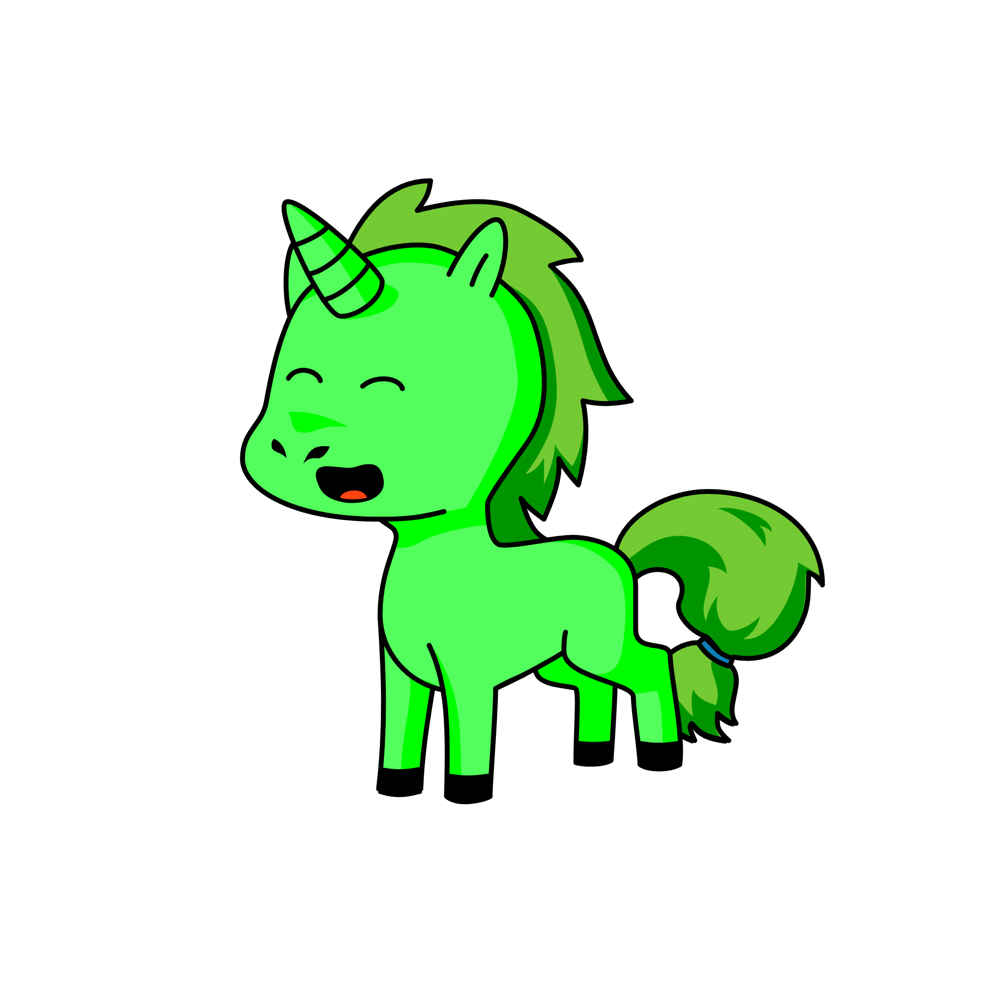 Minty, the unicorn