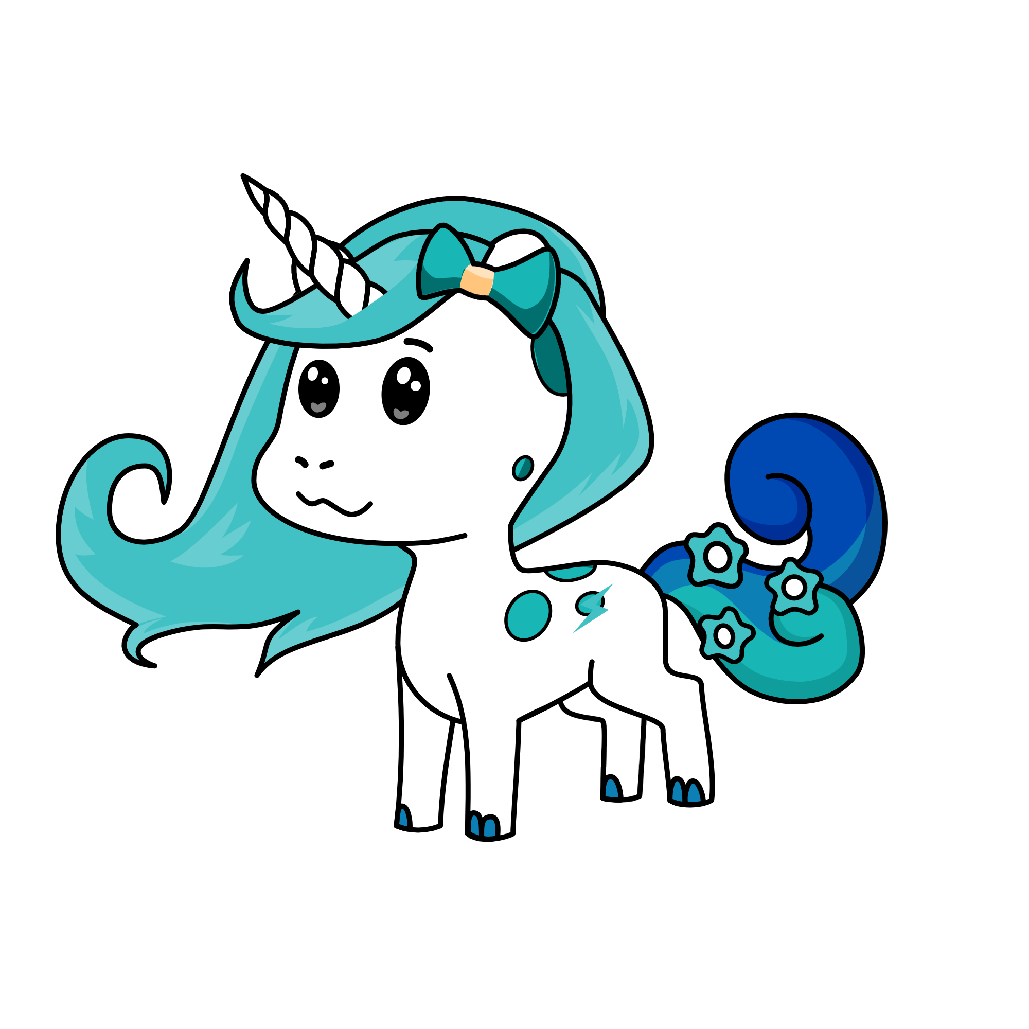 Blueberry, the unicorn