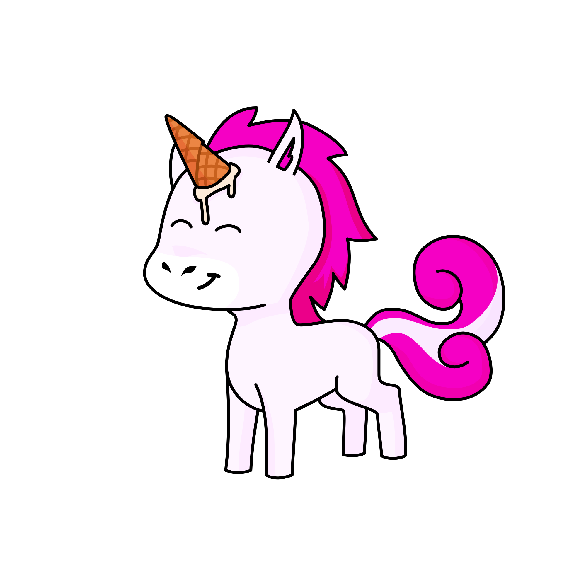 Strawberry Swirl, the unicorn