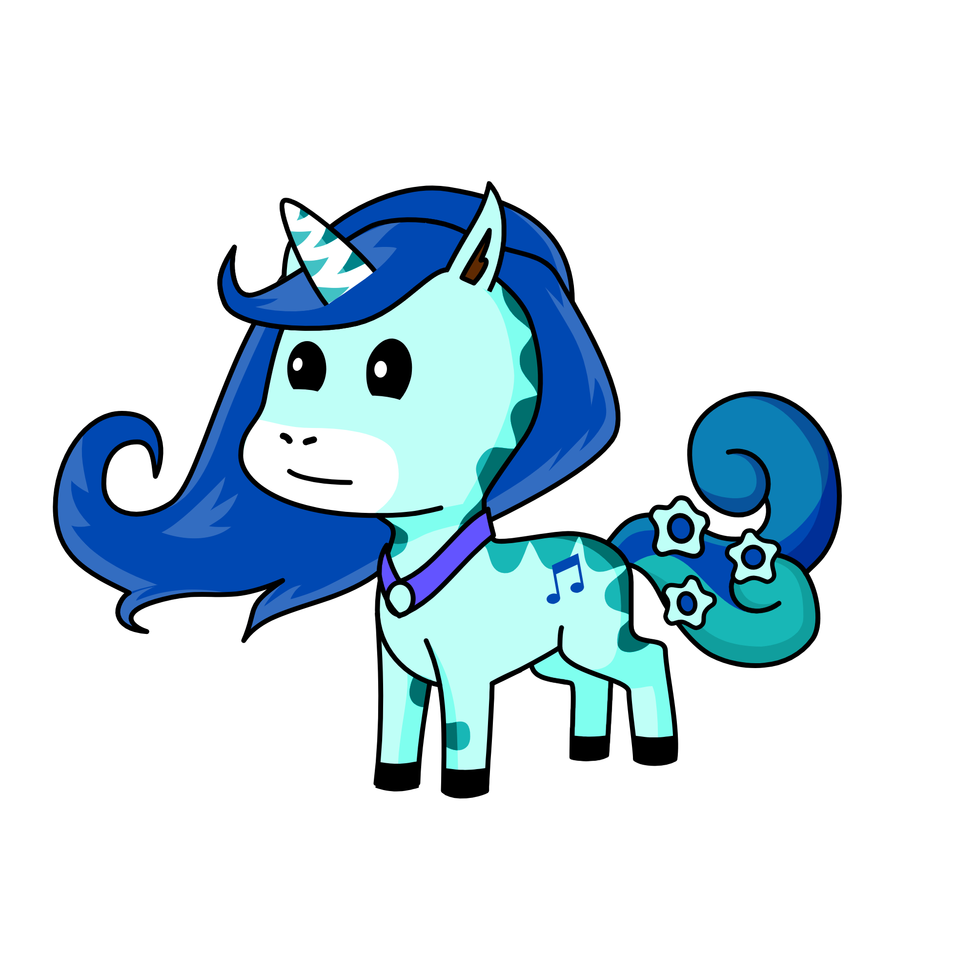 snow crystal, the unicorn