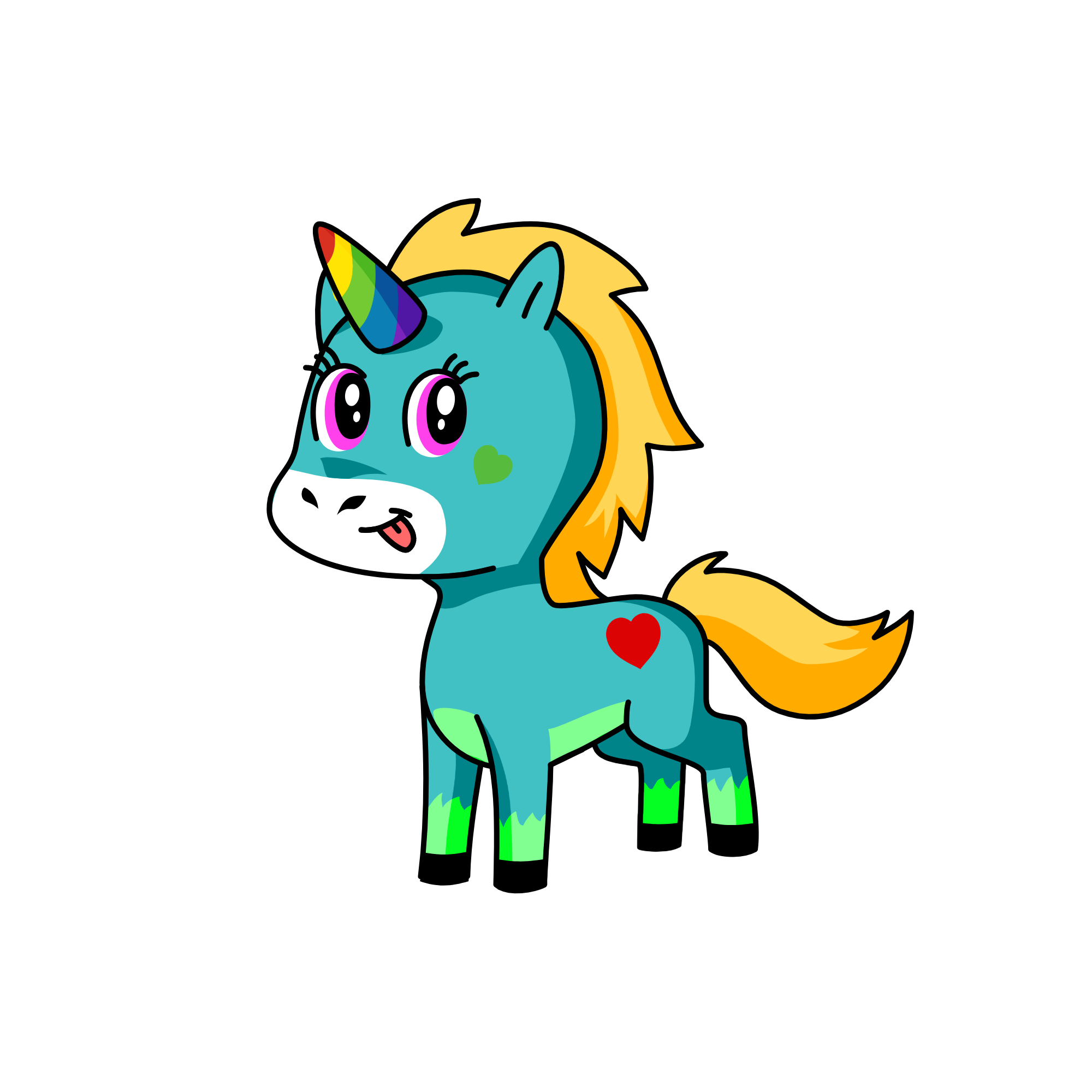 رسل, the unicorn