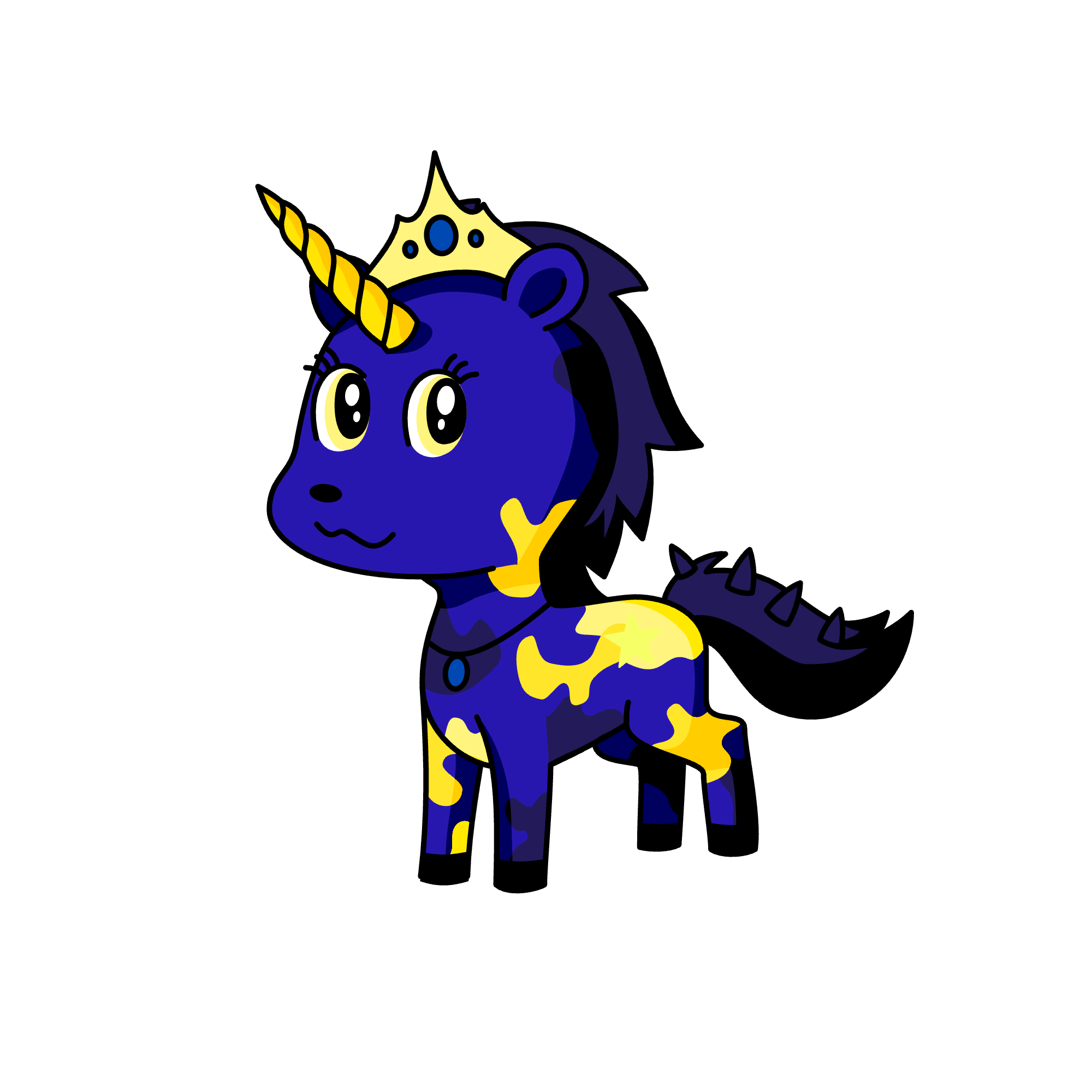 Shooting star forehead, the unicorn