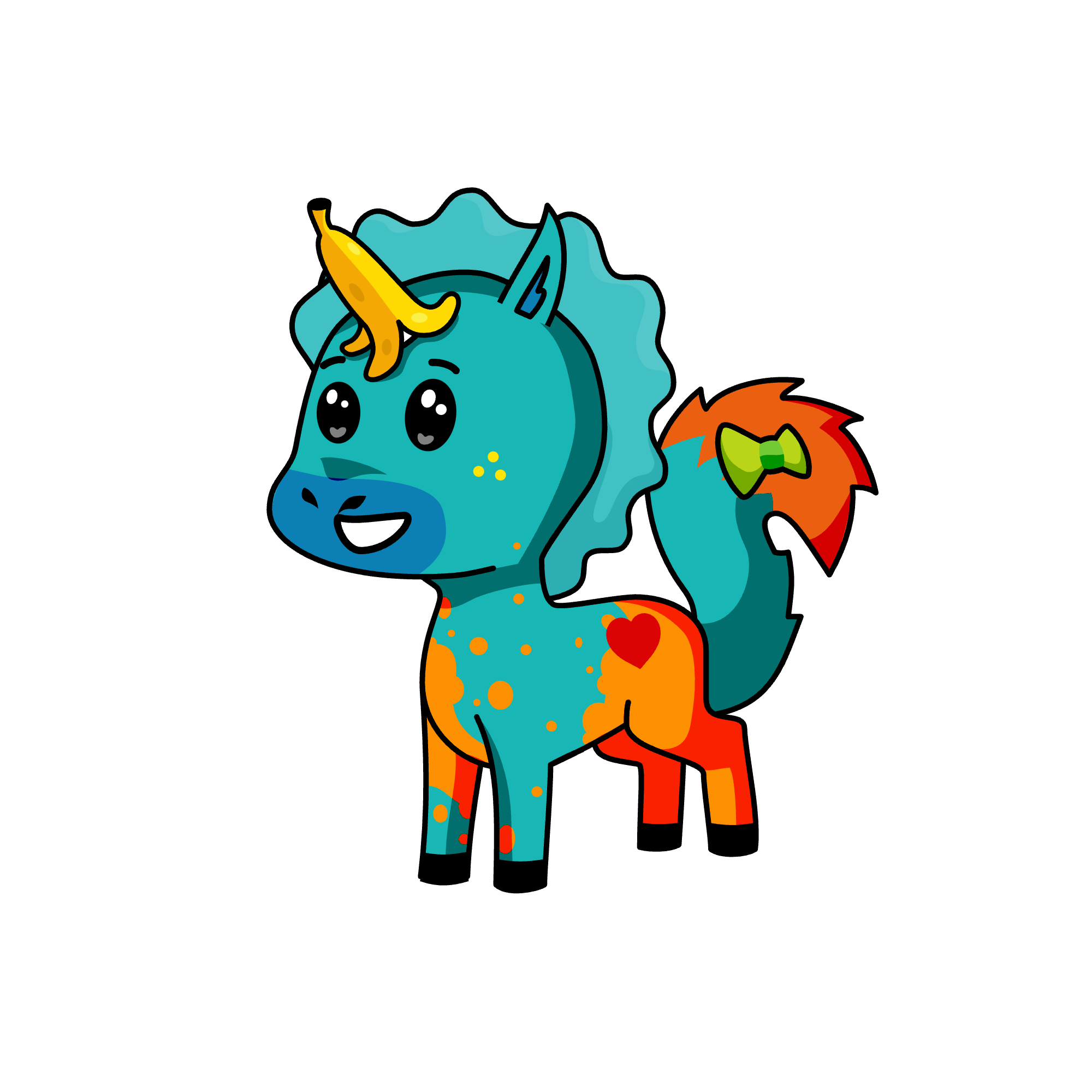 Cuddles, the unicorn