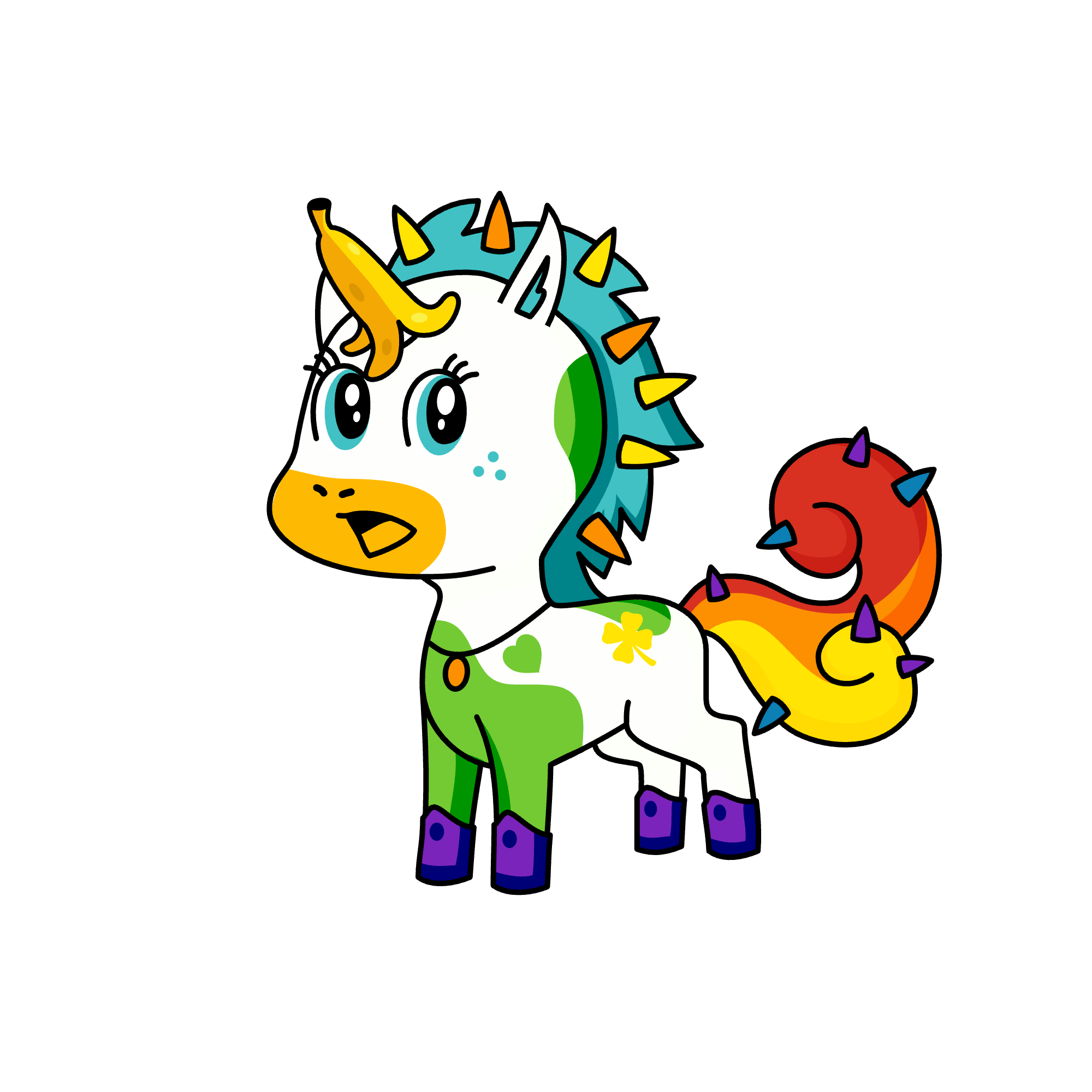 I HATE DANDY HATEHATEHATEHATEHATE, the unicorn