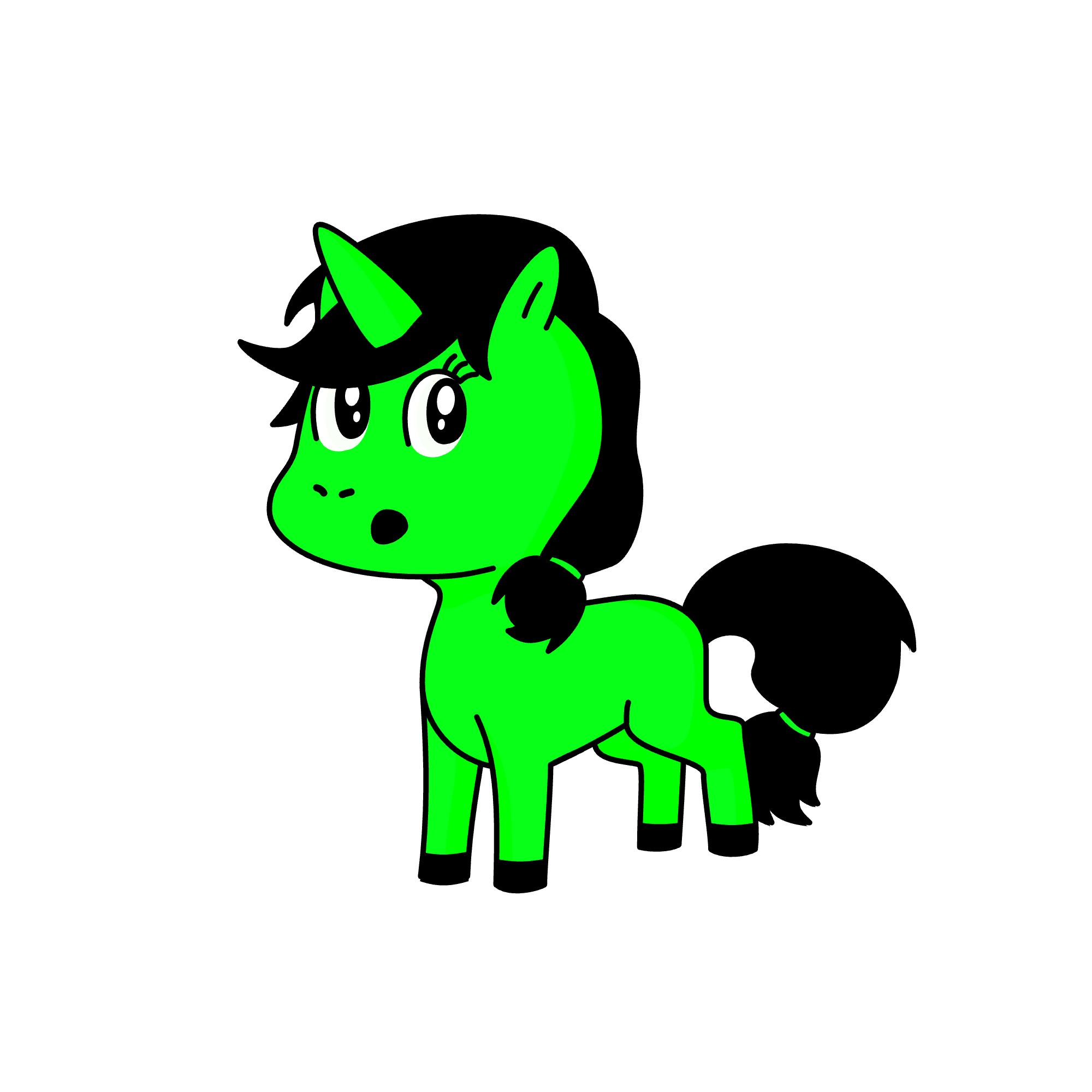 Vee is mean! I hope water falls on her!, the unicorn