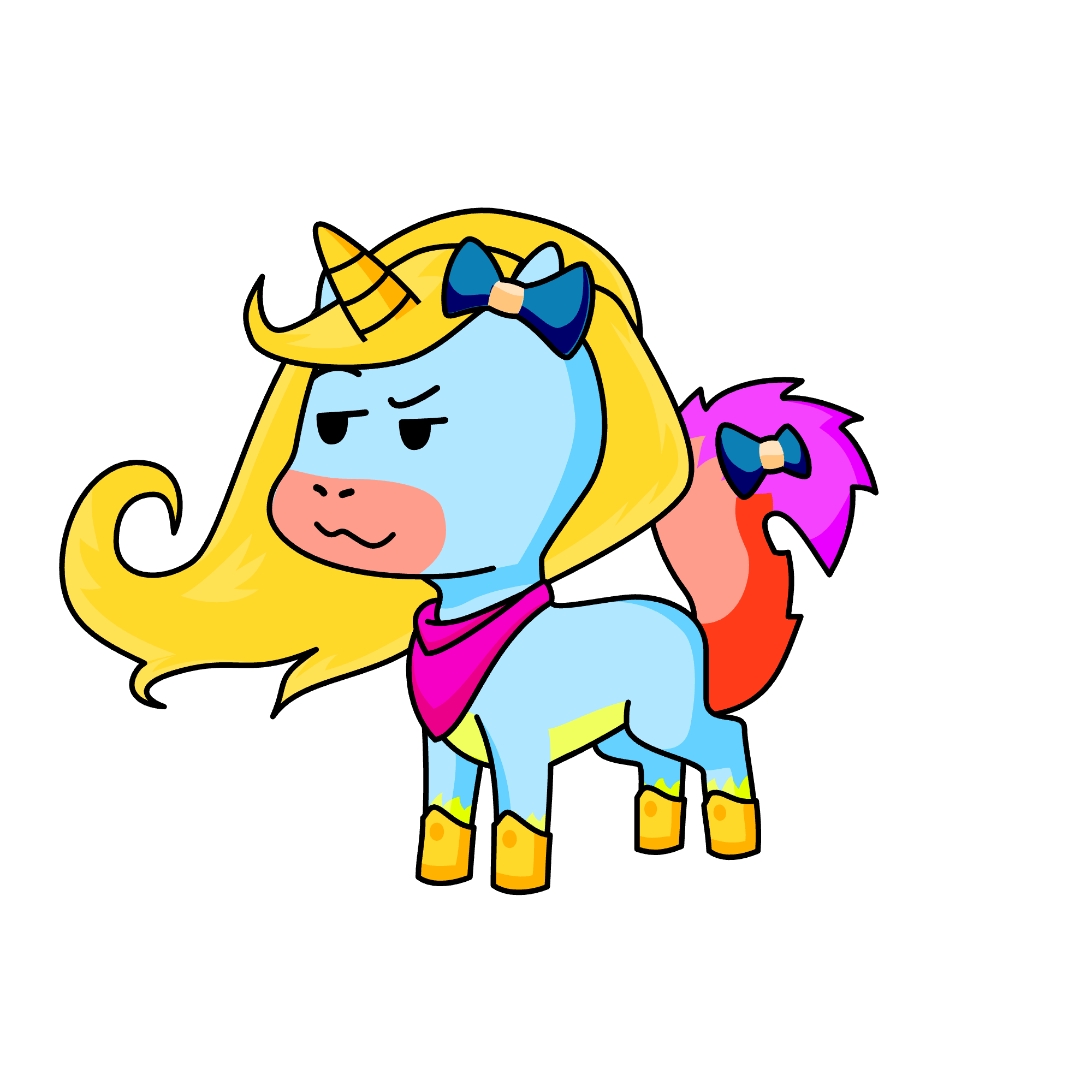 Got ready for sex! I'm not yatta, she copied me. Dyle will be impressed~, the unicorn