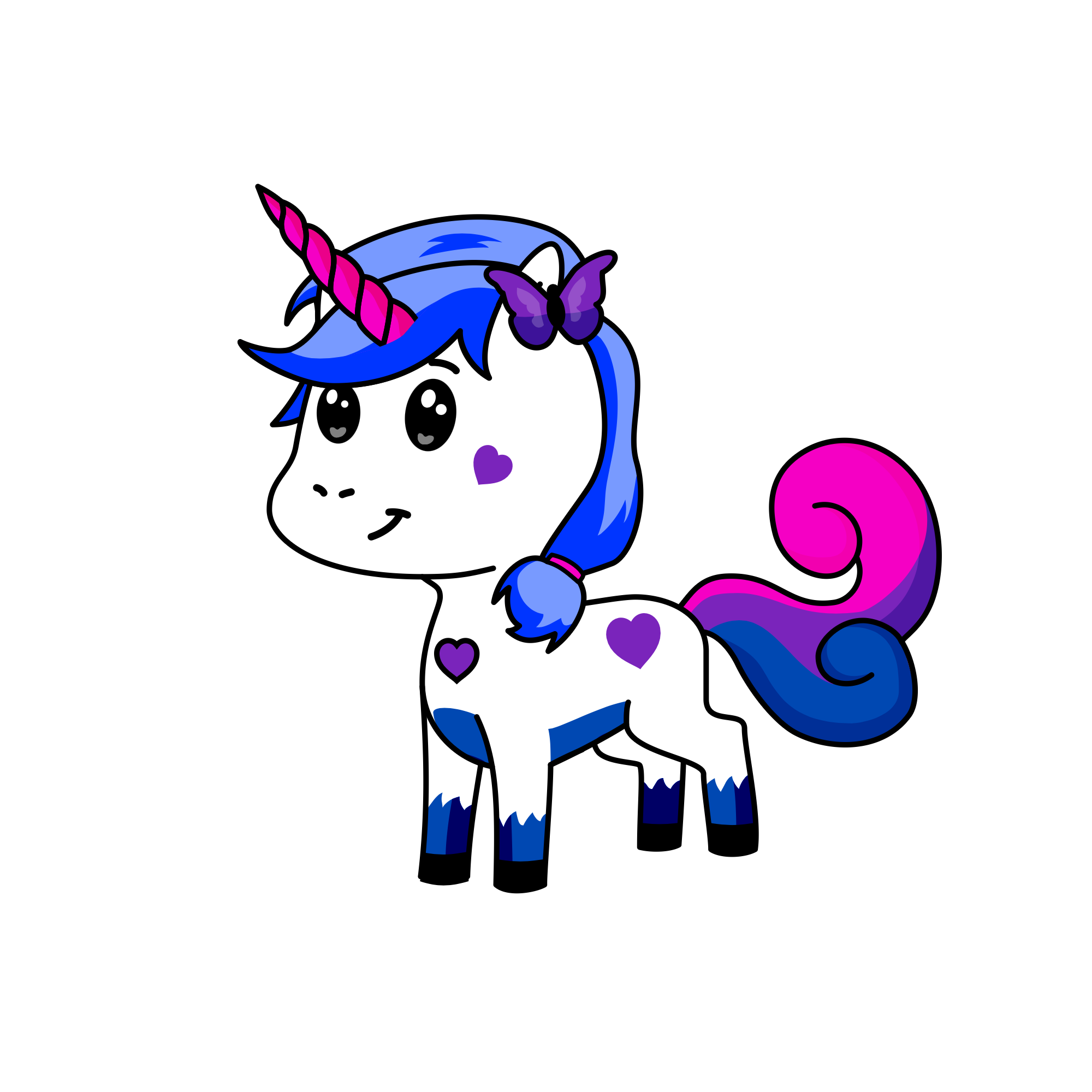 Sprinkle butt, the unicorn