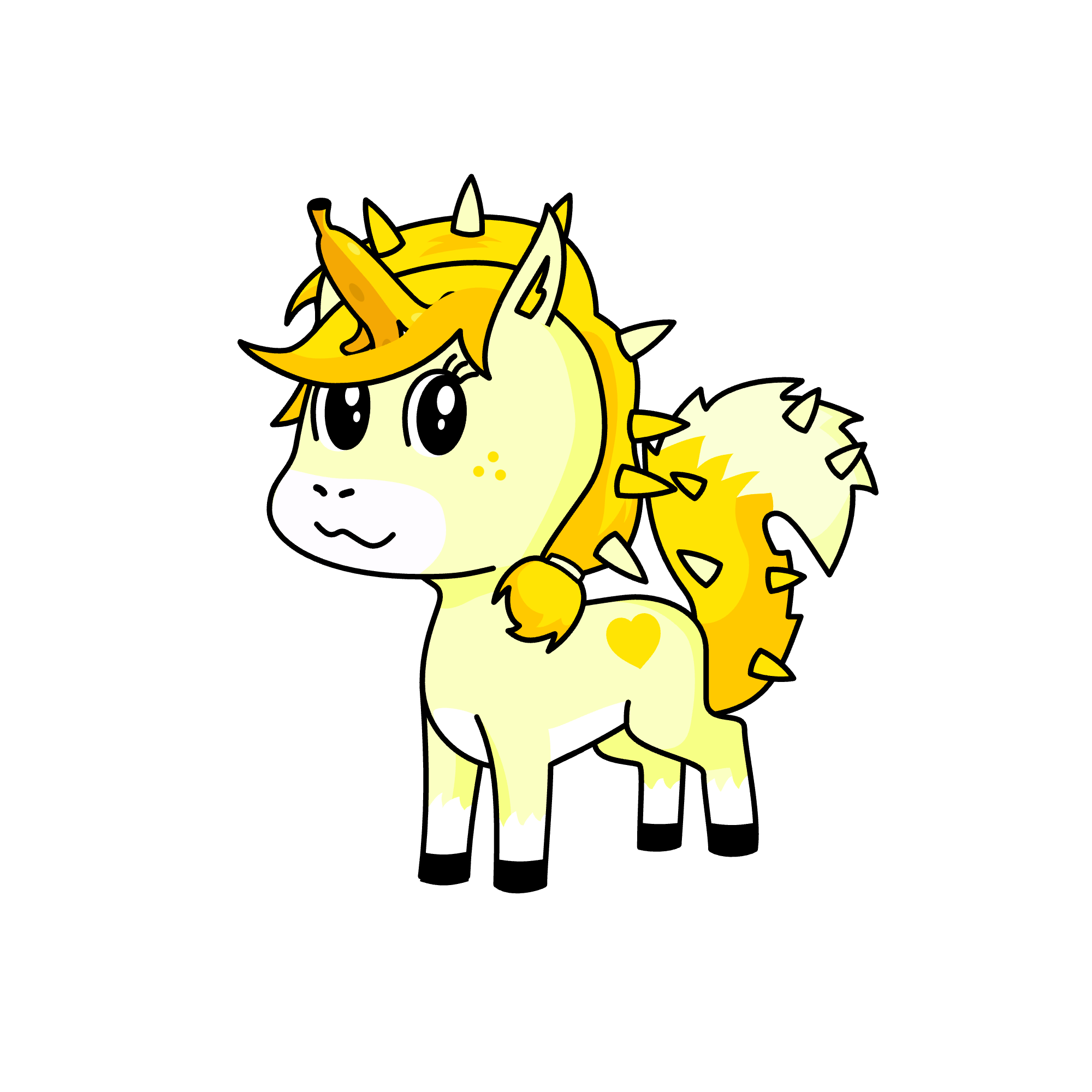 Banana split bish, the unicorn