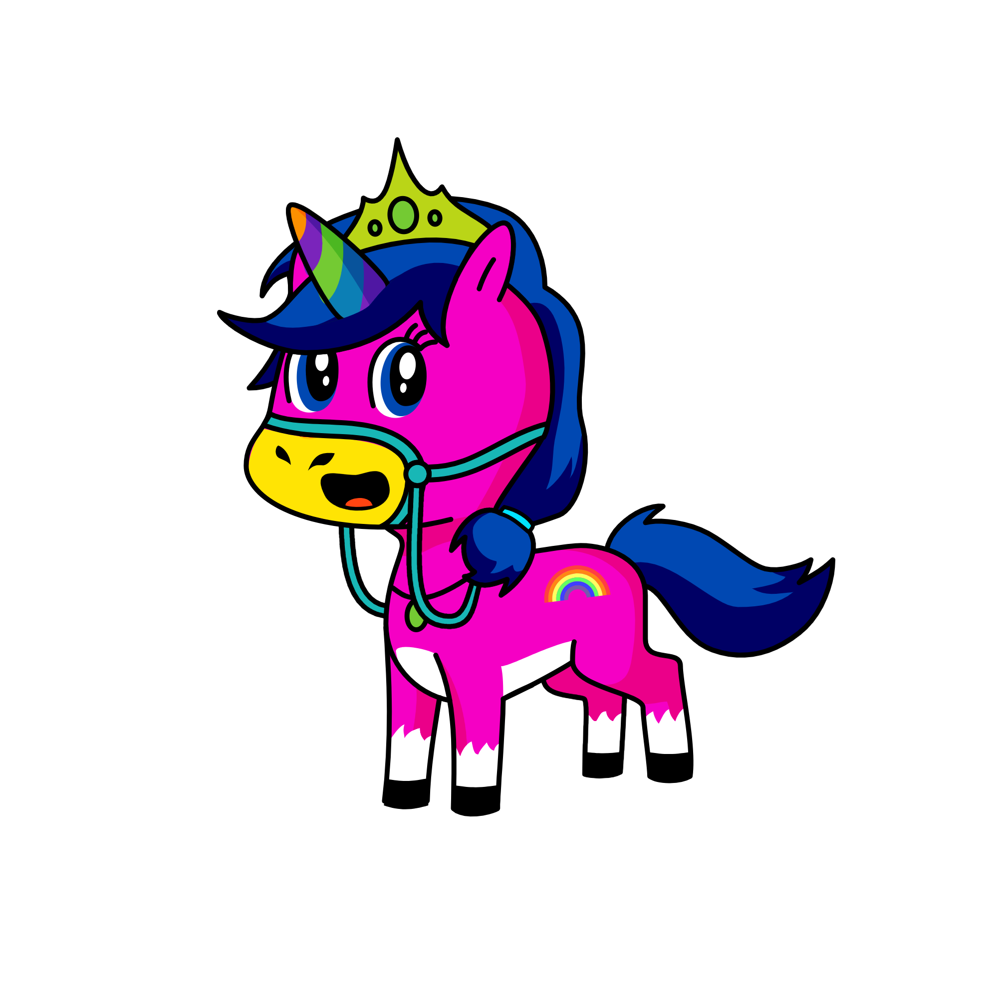 rainbow shimmer , the unicorn