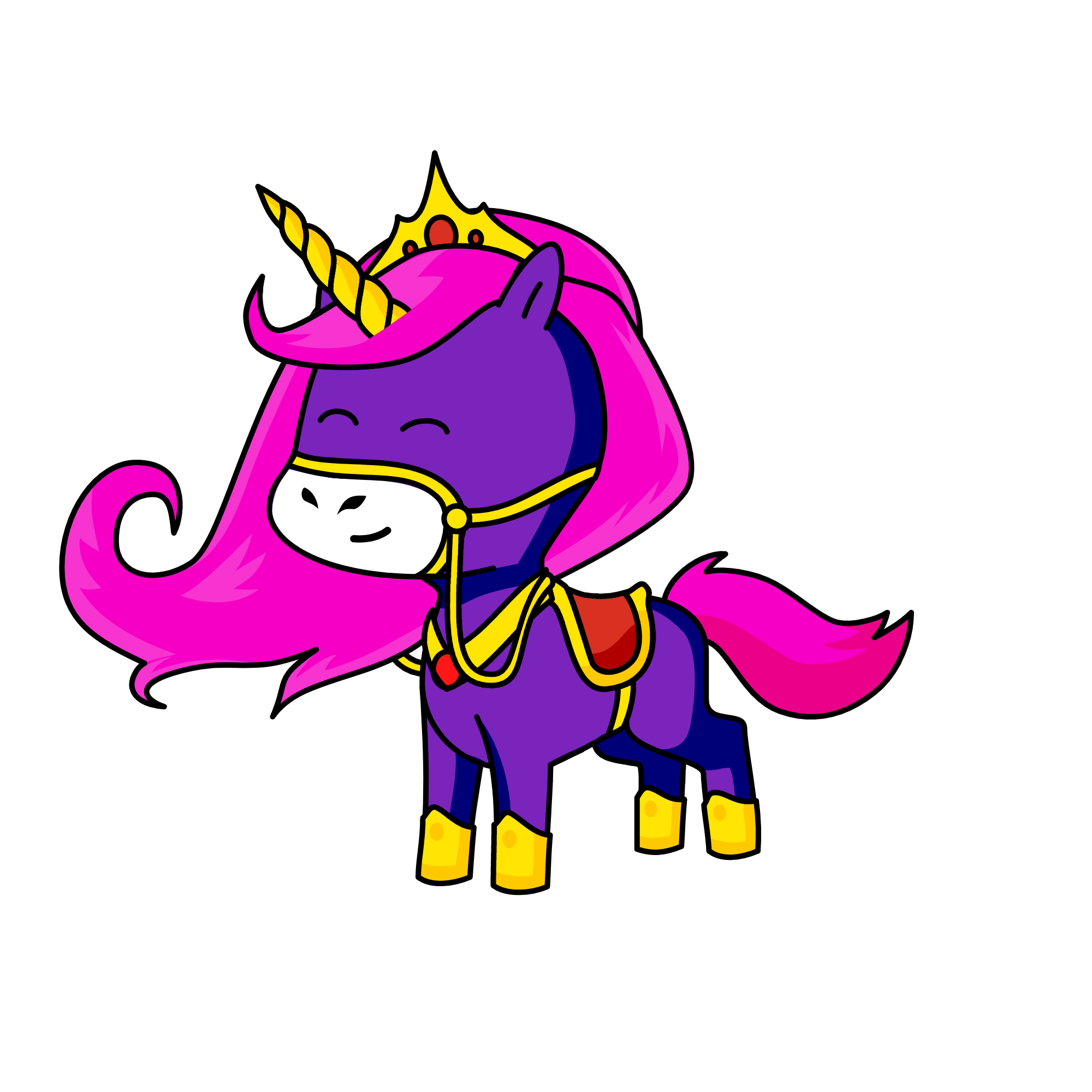 Violet, the unicorn