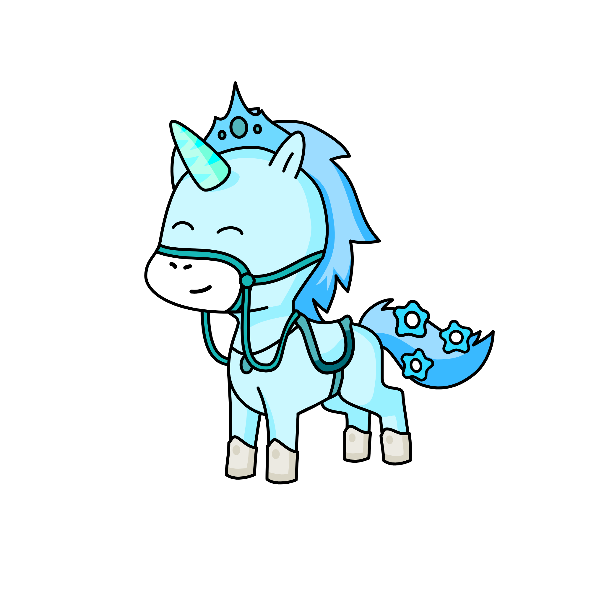 snow sky, the unicorn
