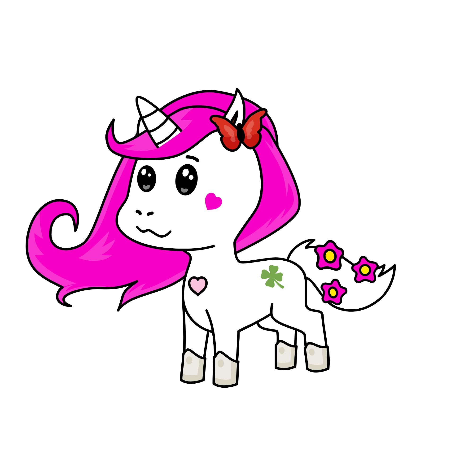 not evil happy unicorn, the unicorn