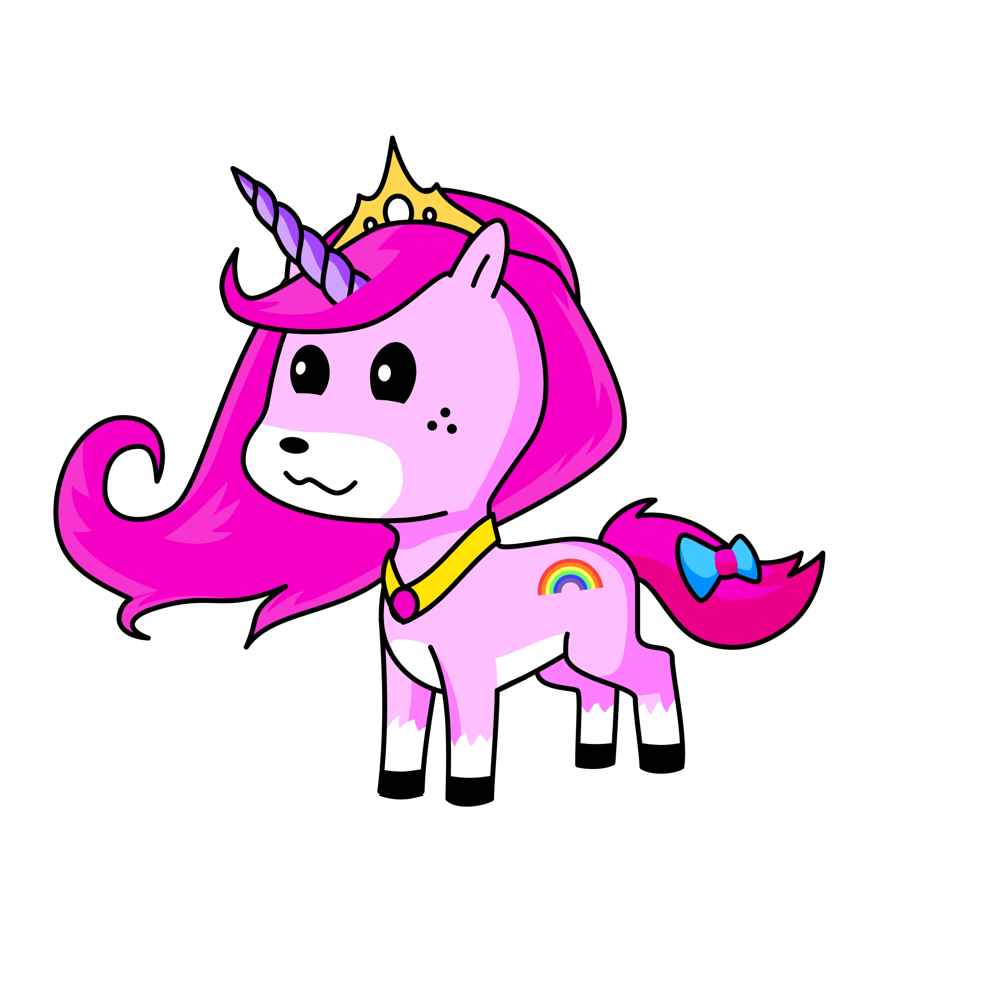 Princess Bubblegum, the unicorn