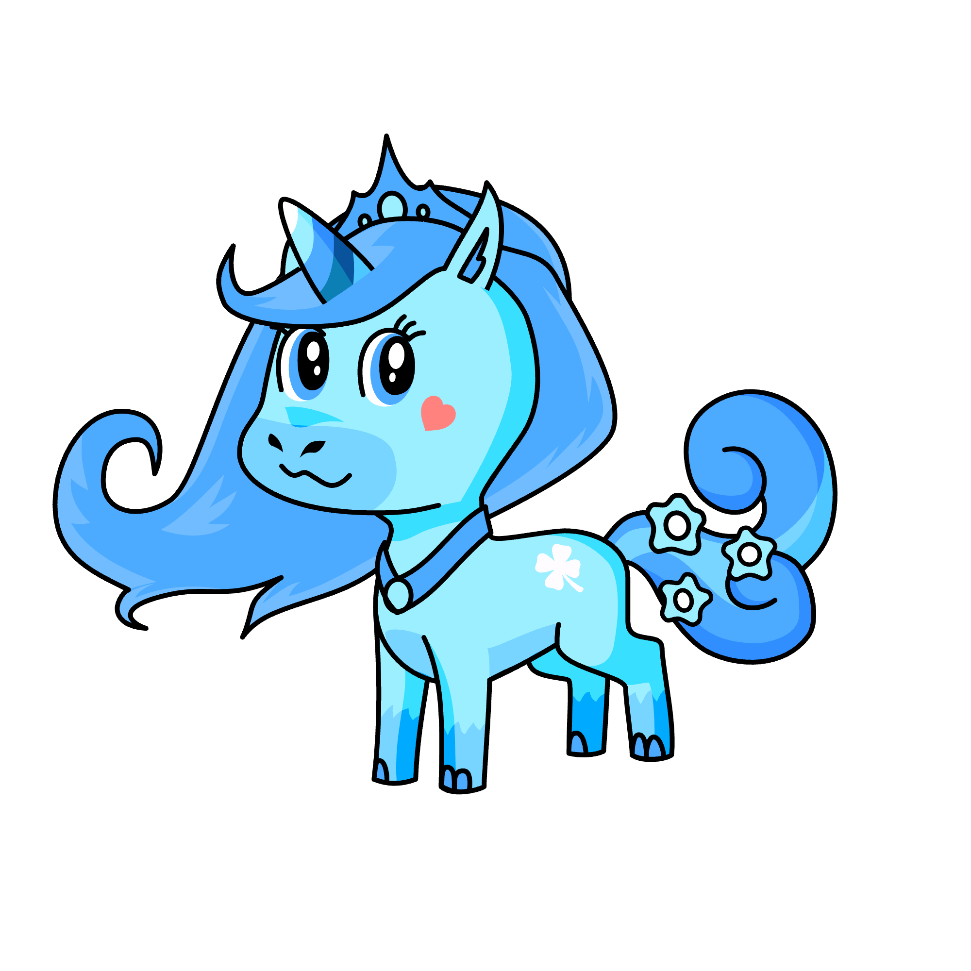 Ice queen, the unicorn