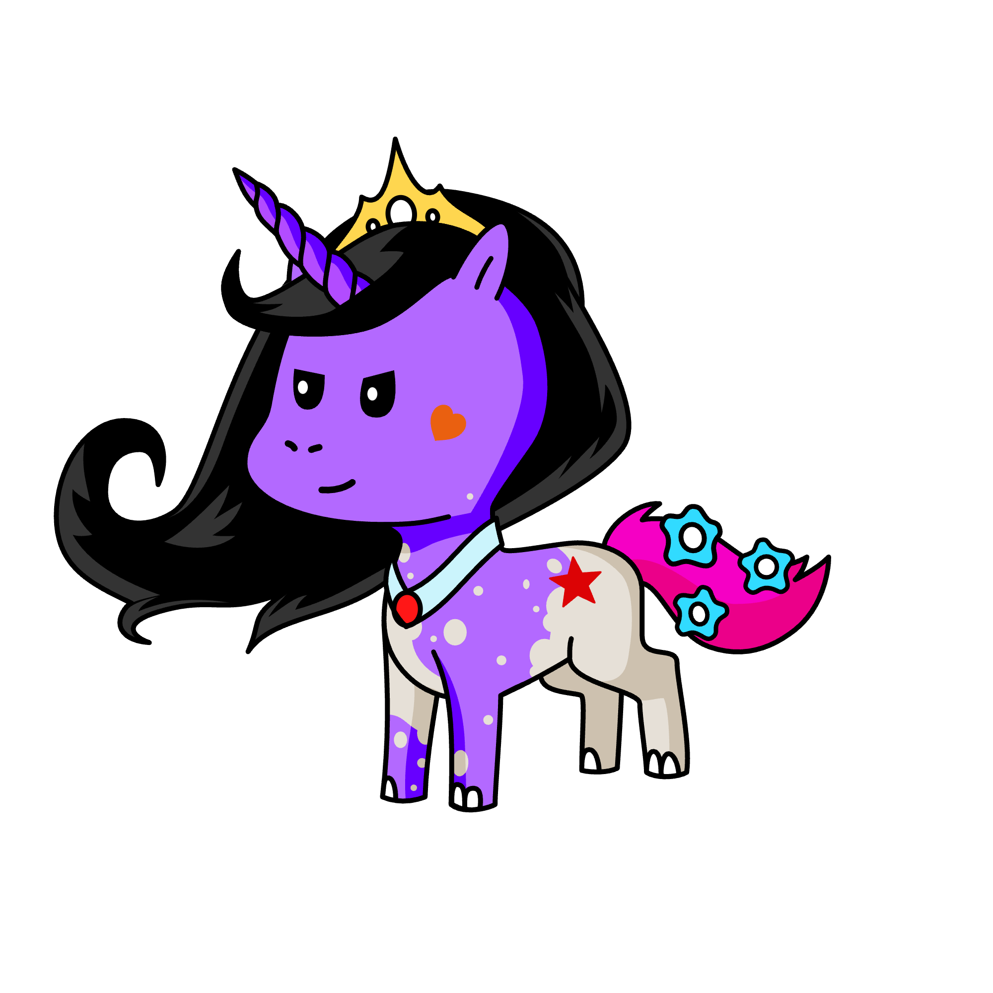 Rainbow dash, the unicorn