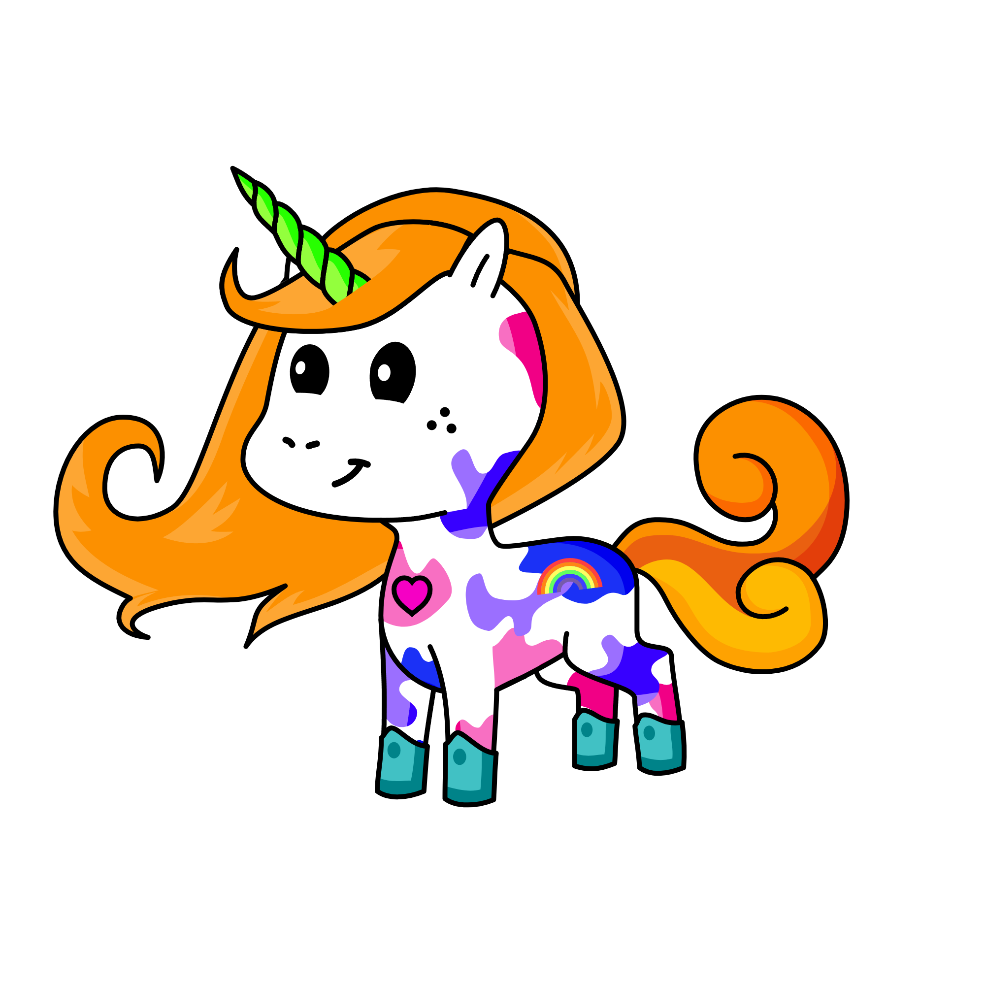 color, the unicorn