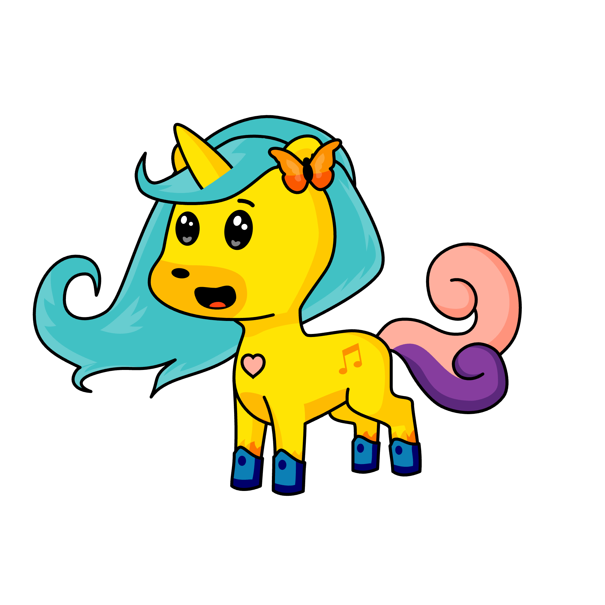 cuteQ, the unicorn