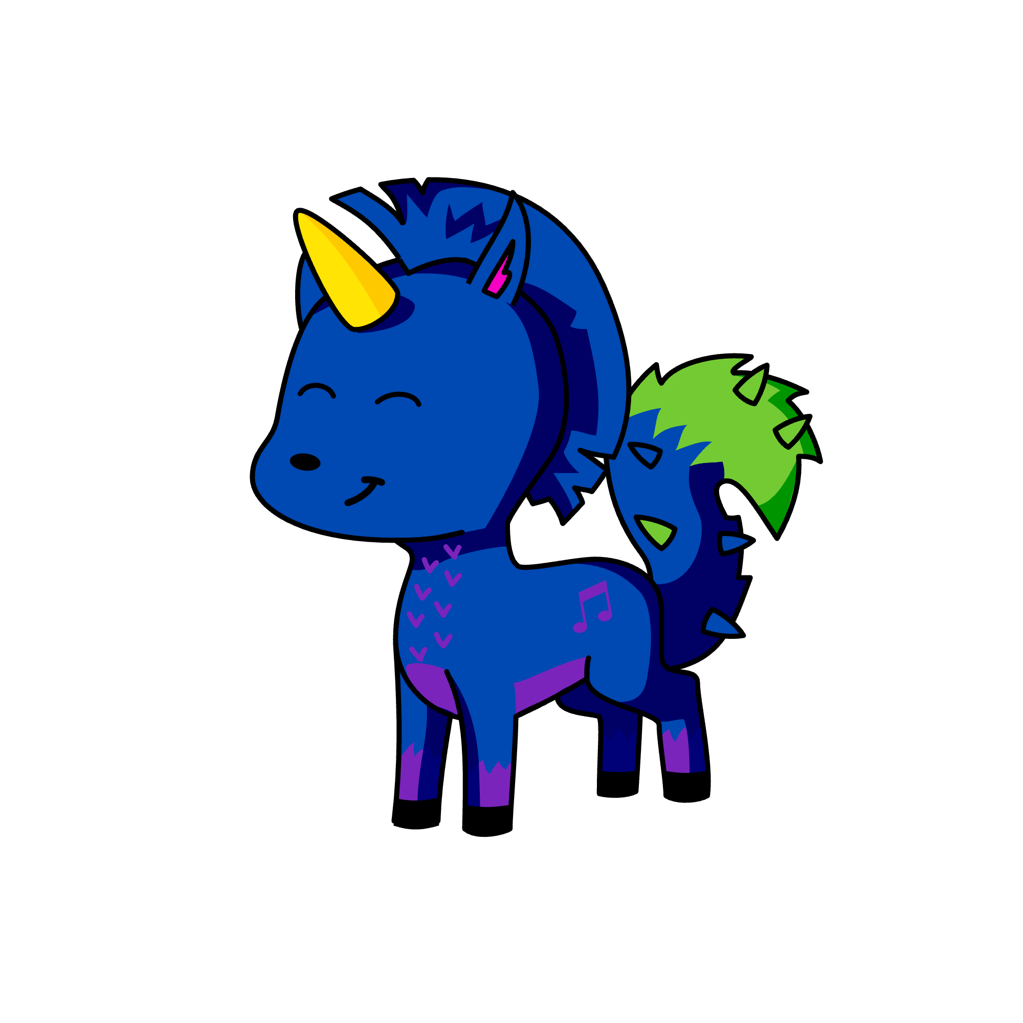 Hoppy boo, the unicorn