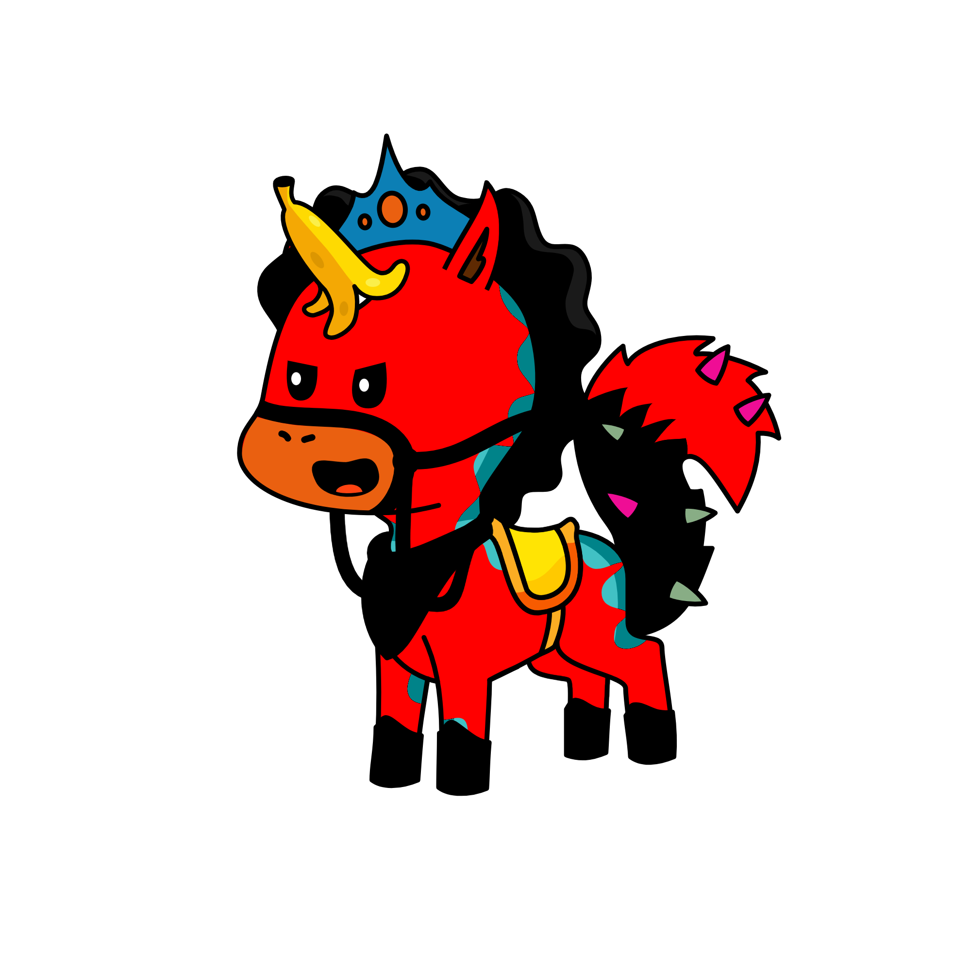 Spiky, the unicorn