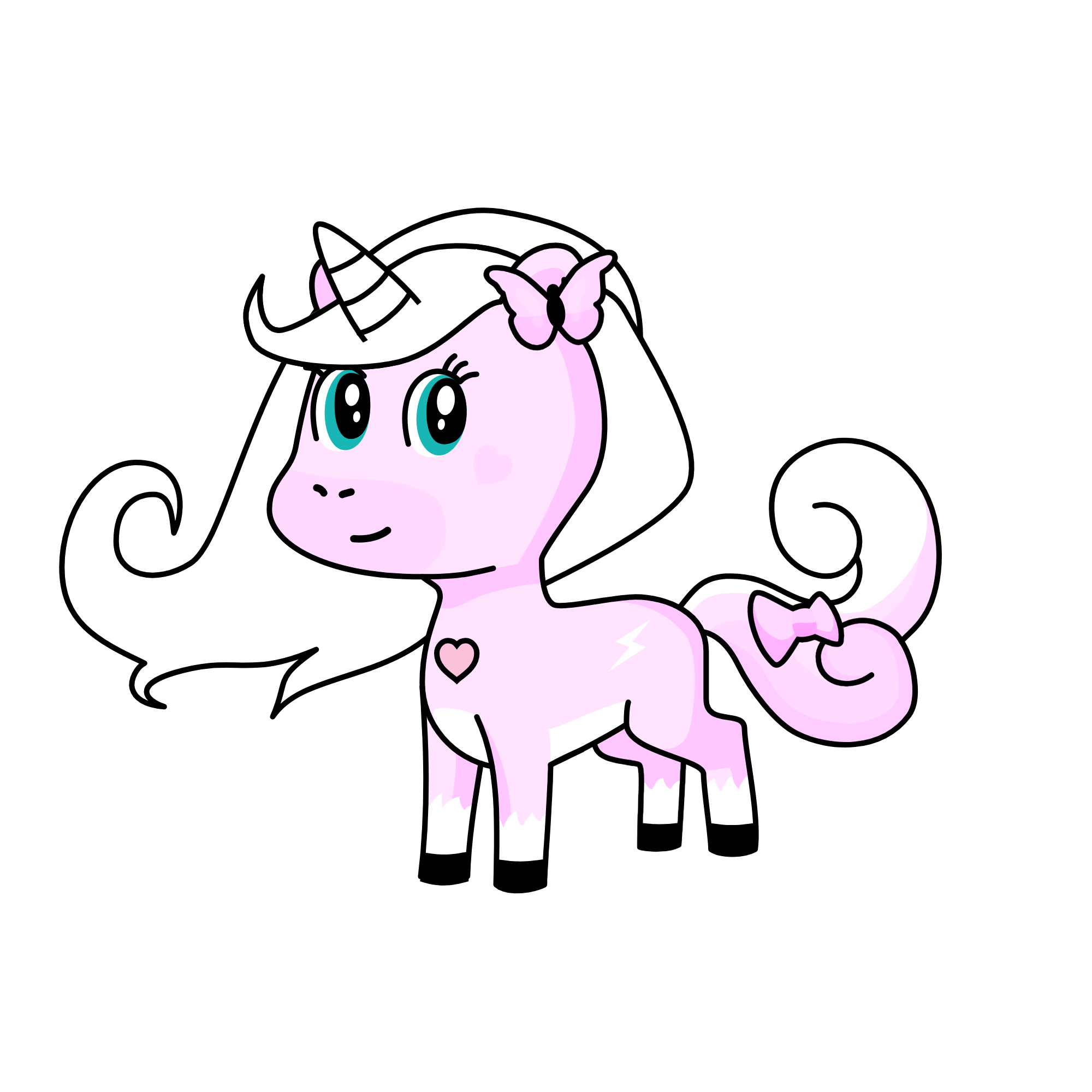 pink, the unicorn