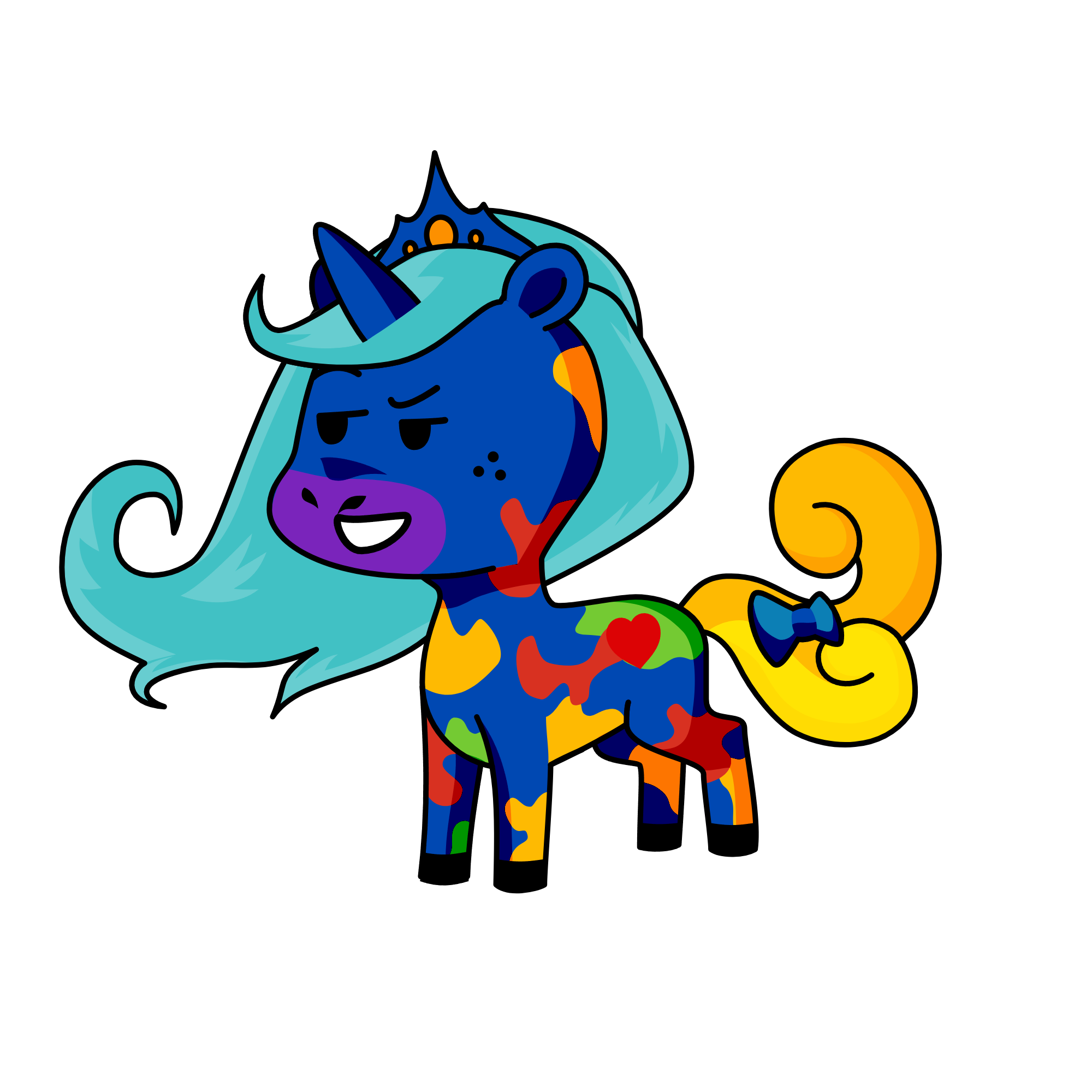blupo, the unicorn