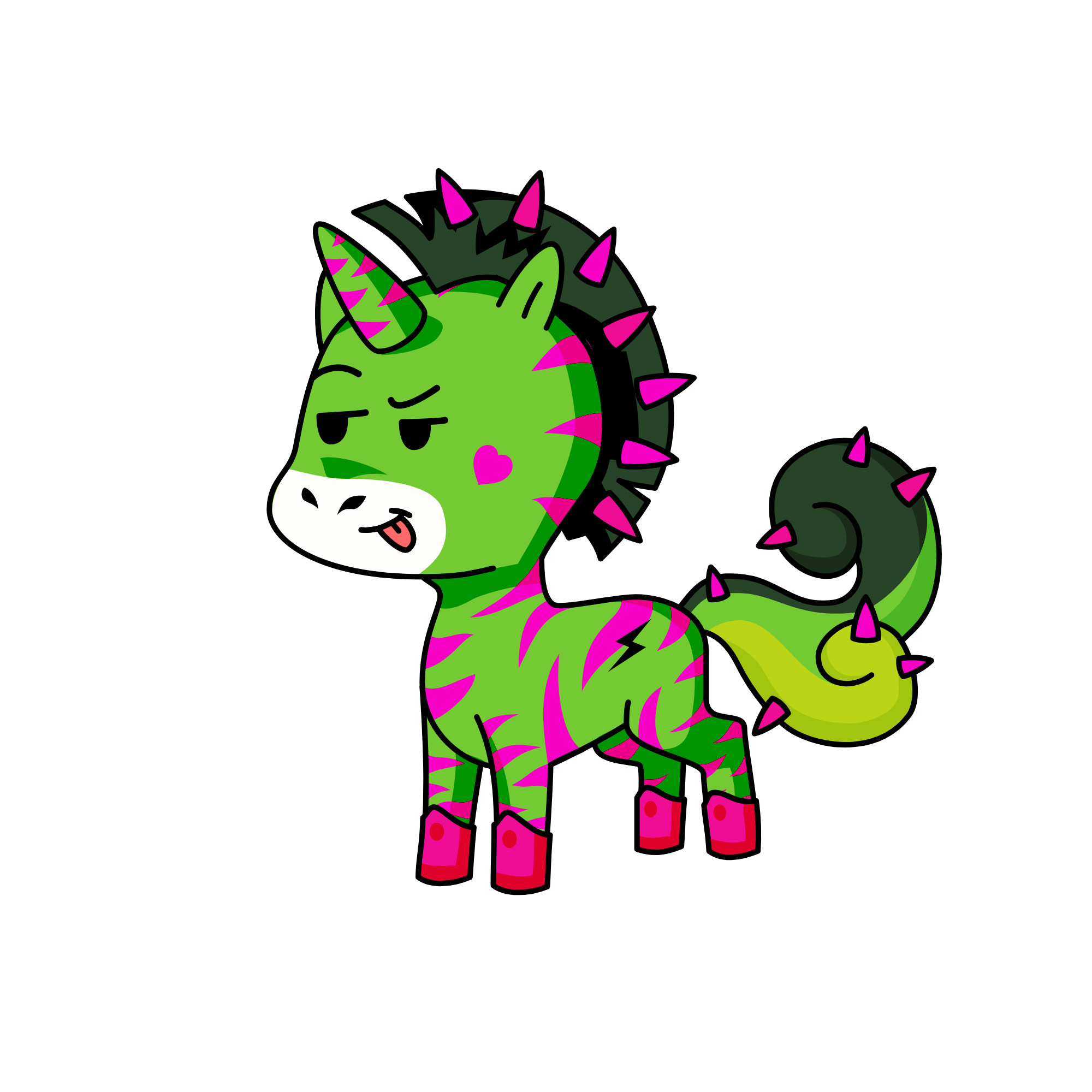 Spyke, the unicorn