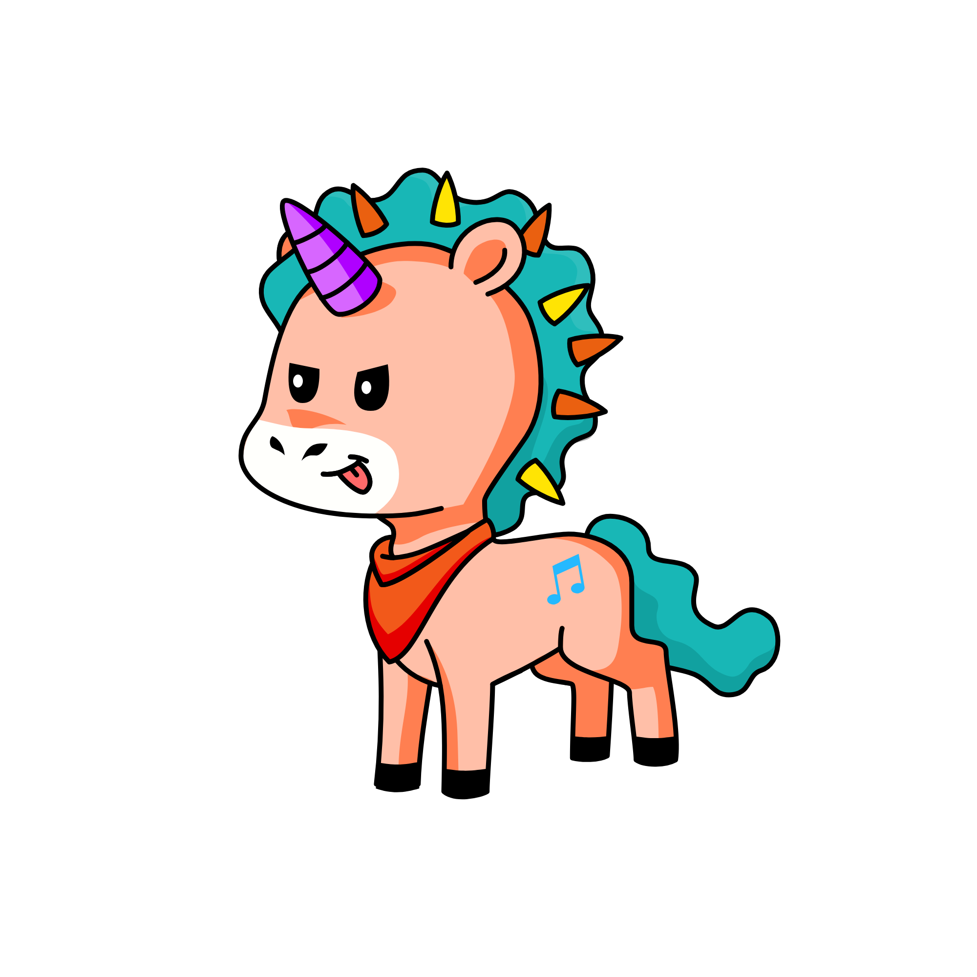 Watermelon, the unicorn