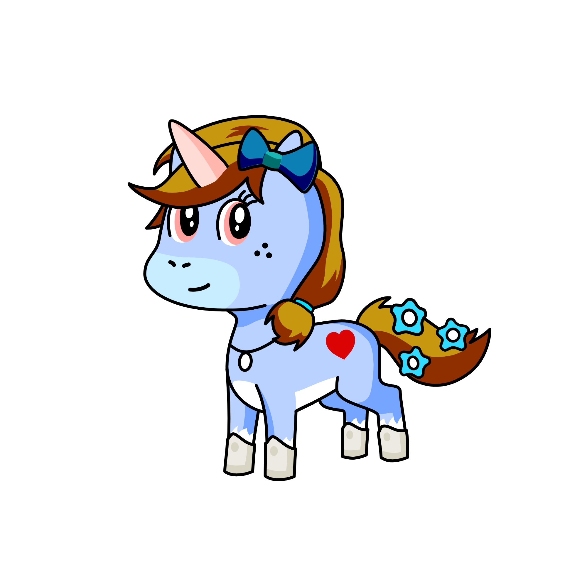 Periwinkle, the unicorn