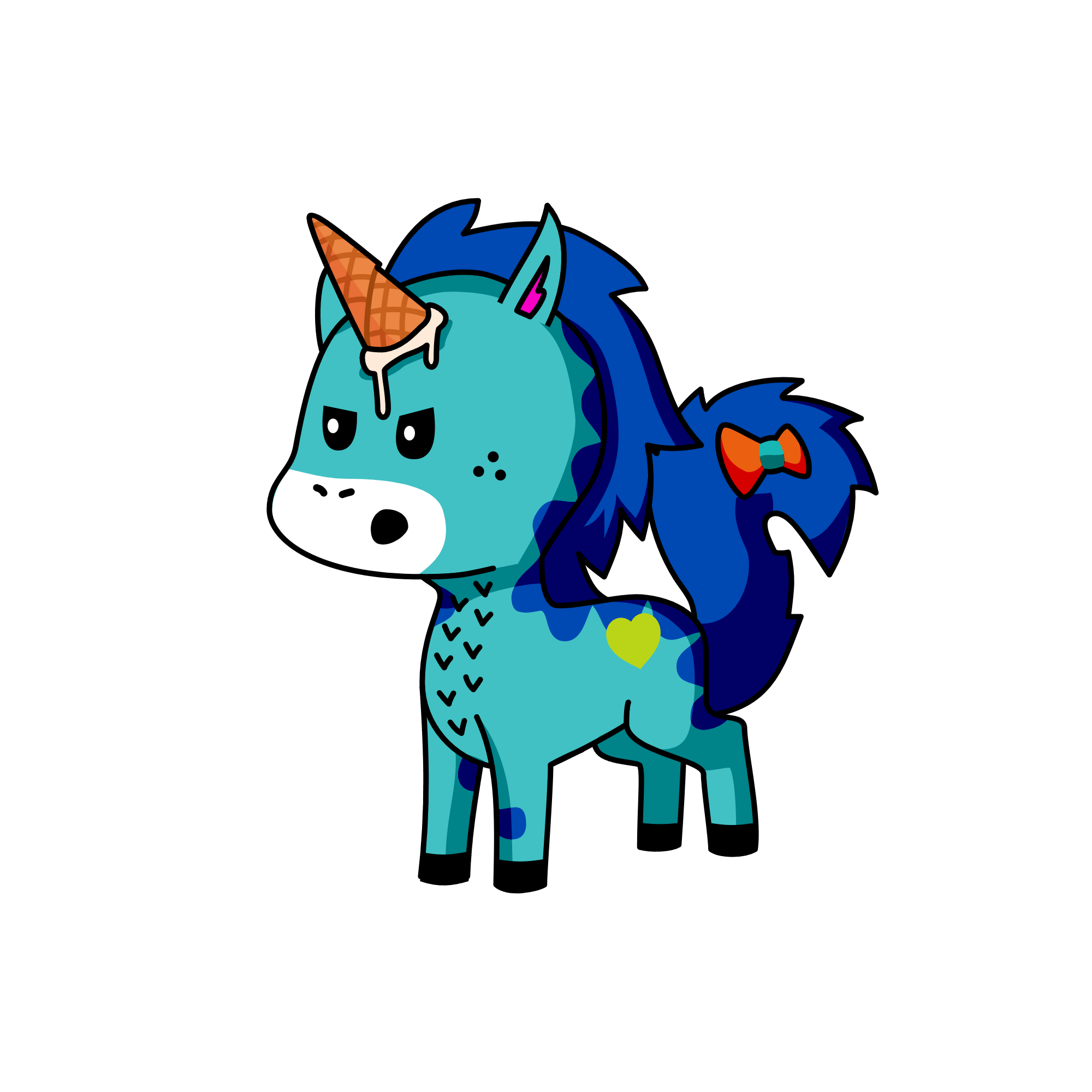 凹, the unicorn