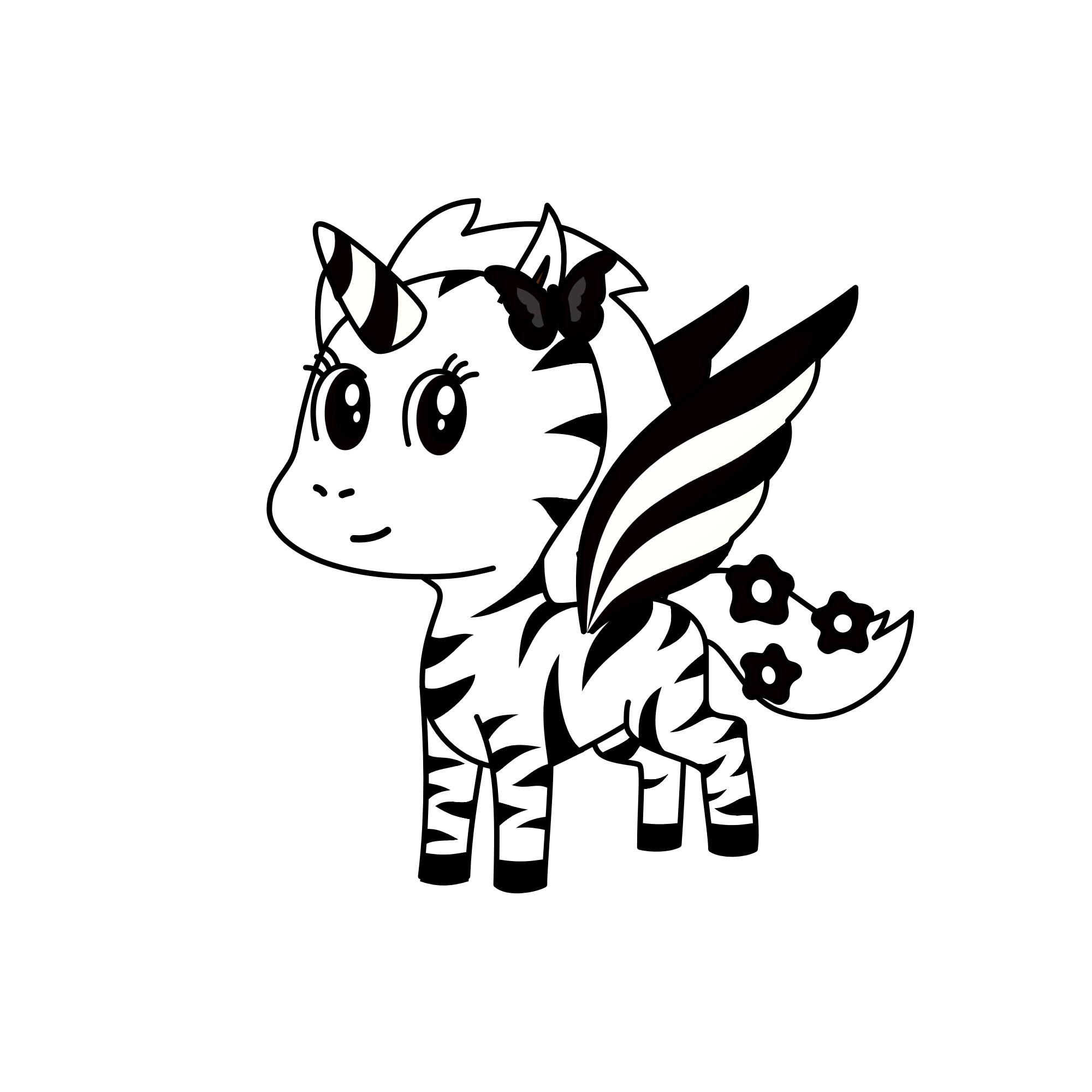 Zebra, the unicorn