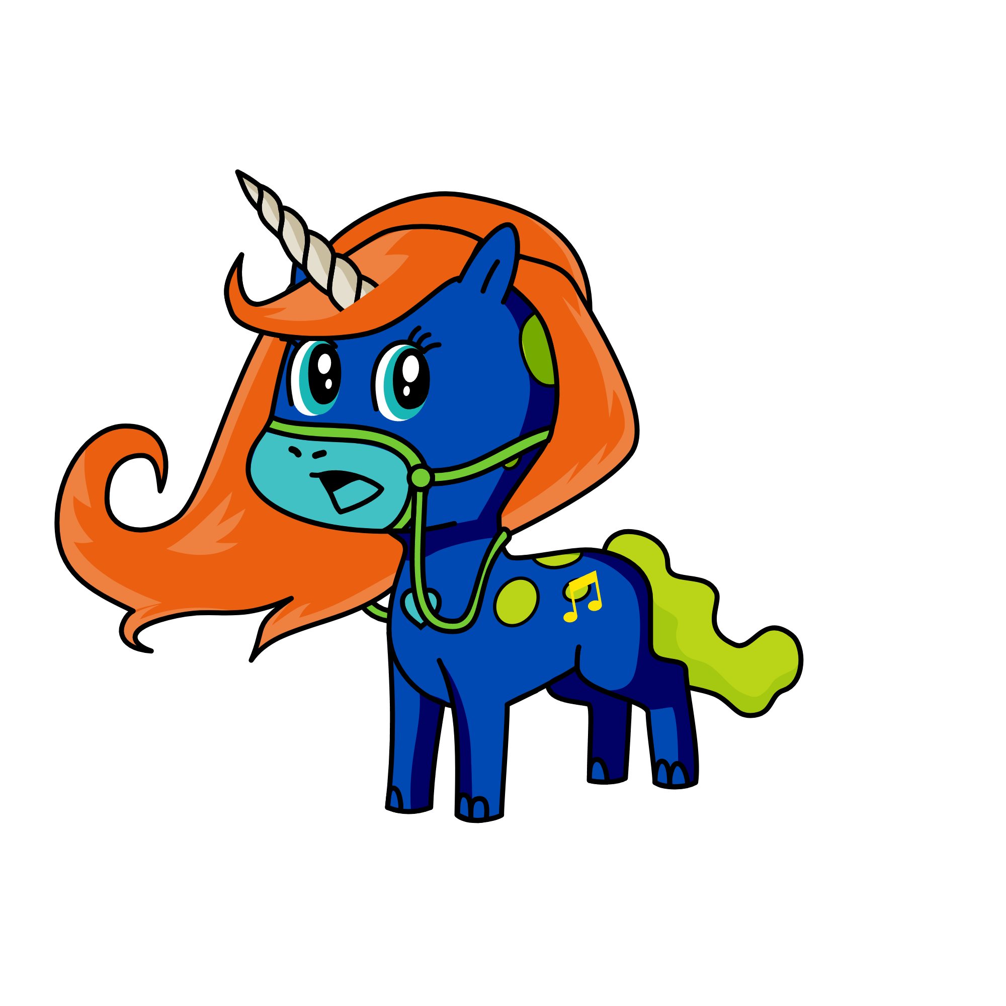 愛, the unicorn