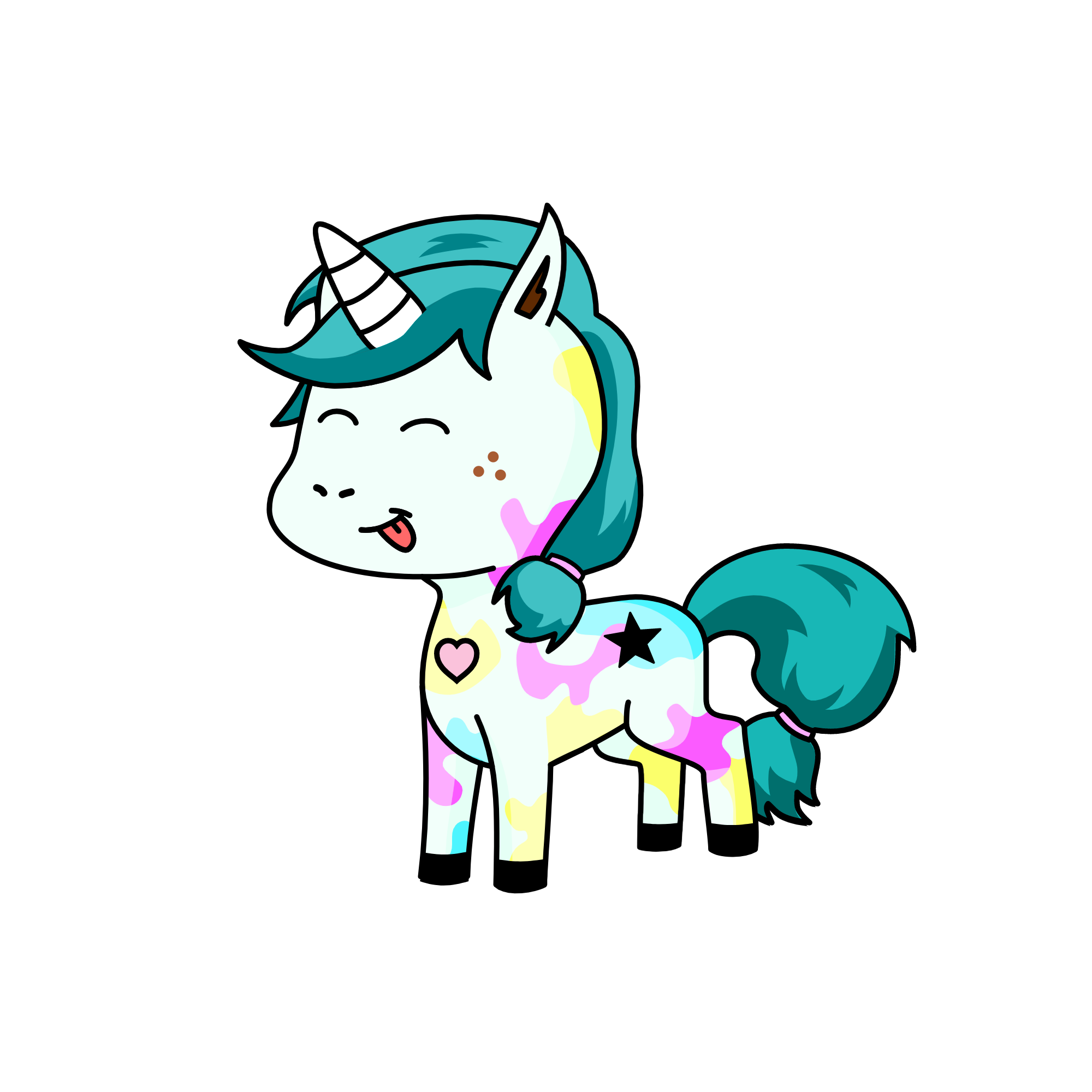 🥰, the unicorn