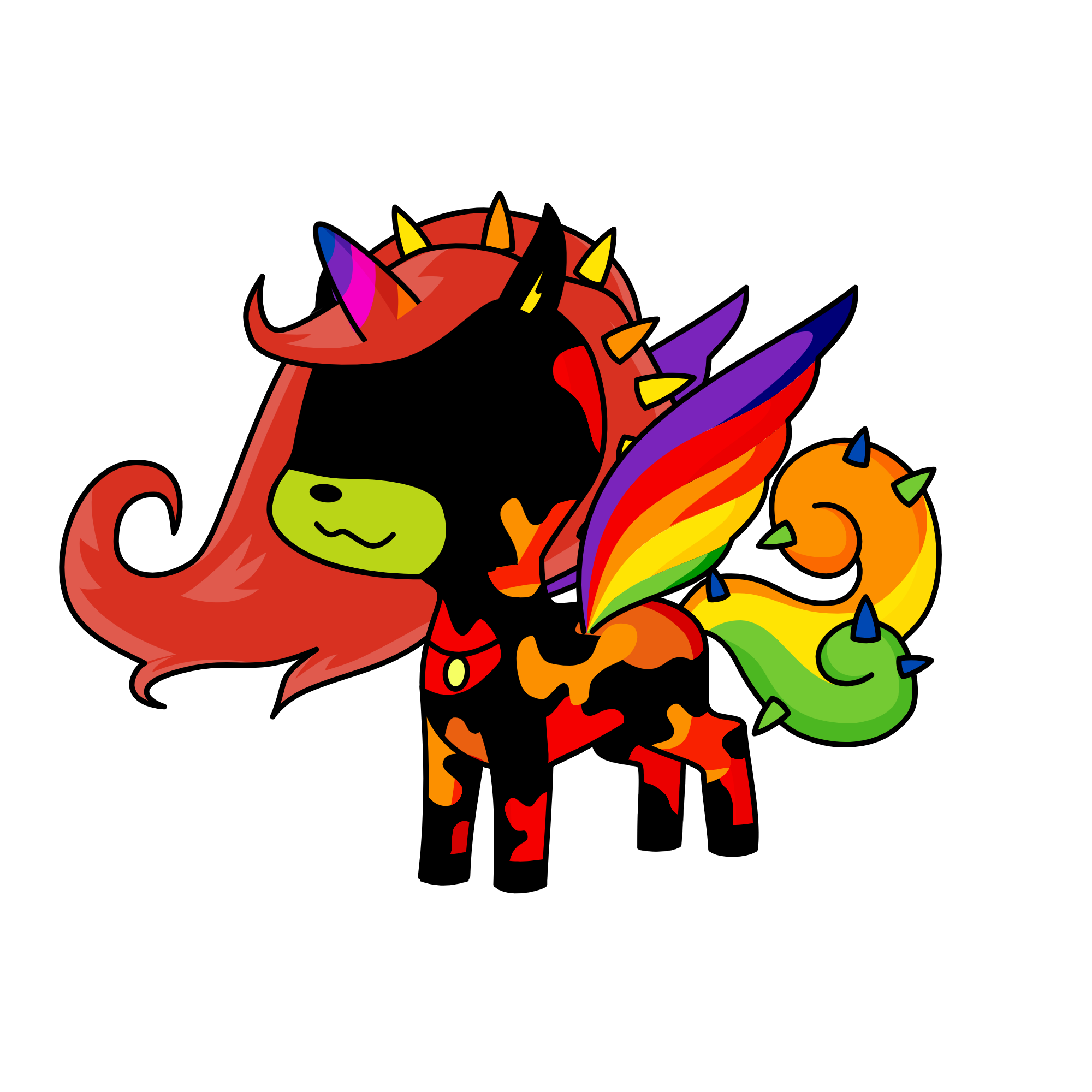 death of a rainbow, the unicorn