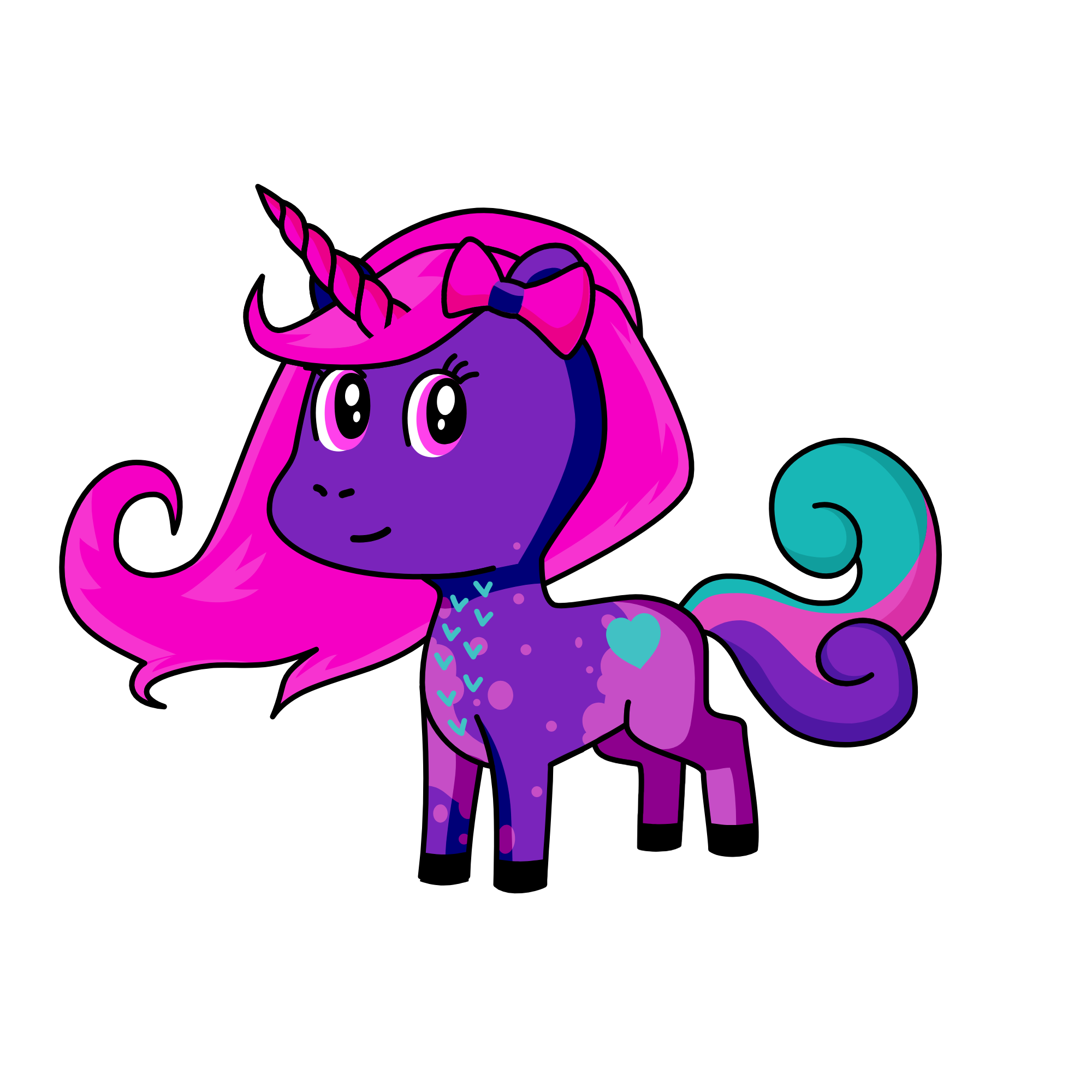Sparkles, the unicorn