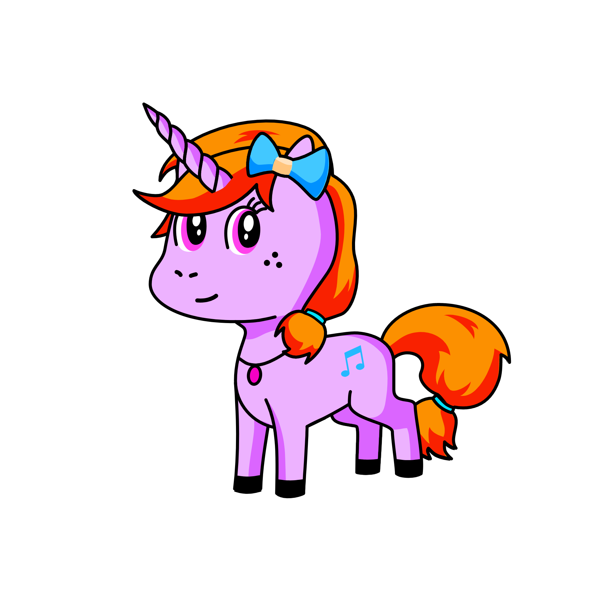 Sparkles, the unicorn