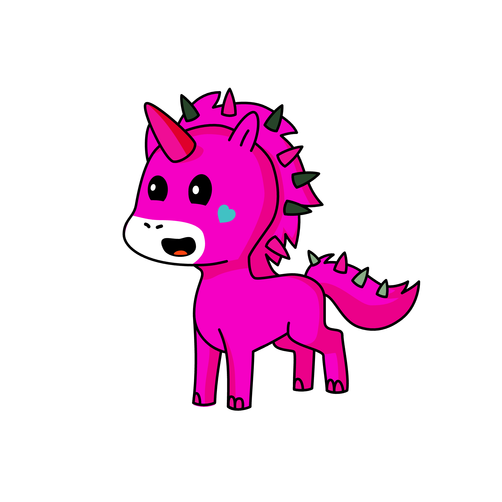 Strawberry, the unicorn