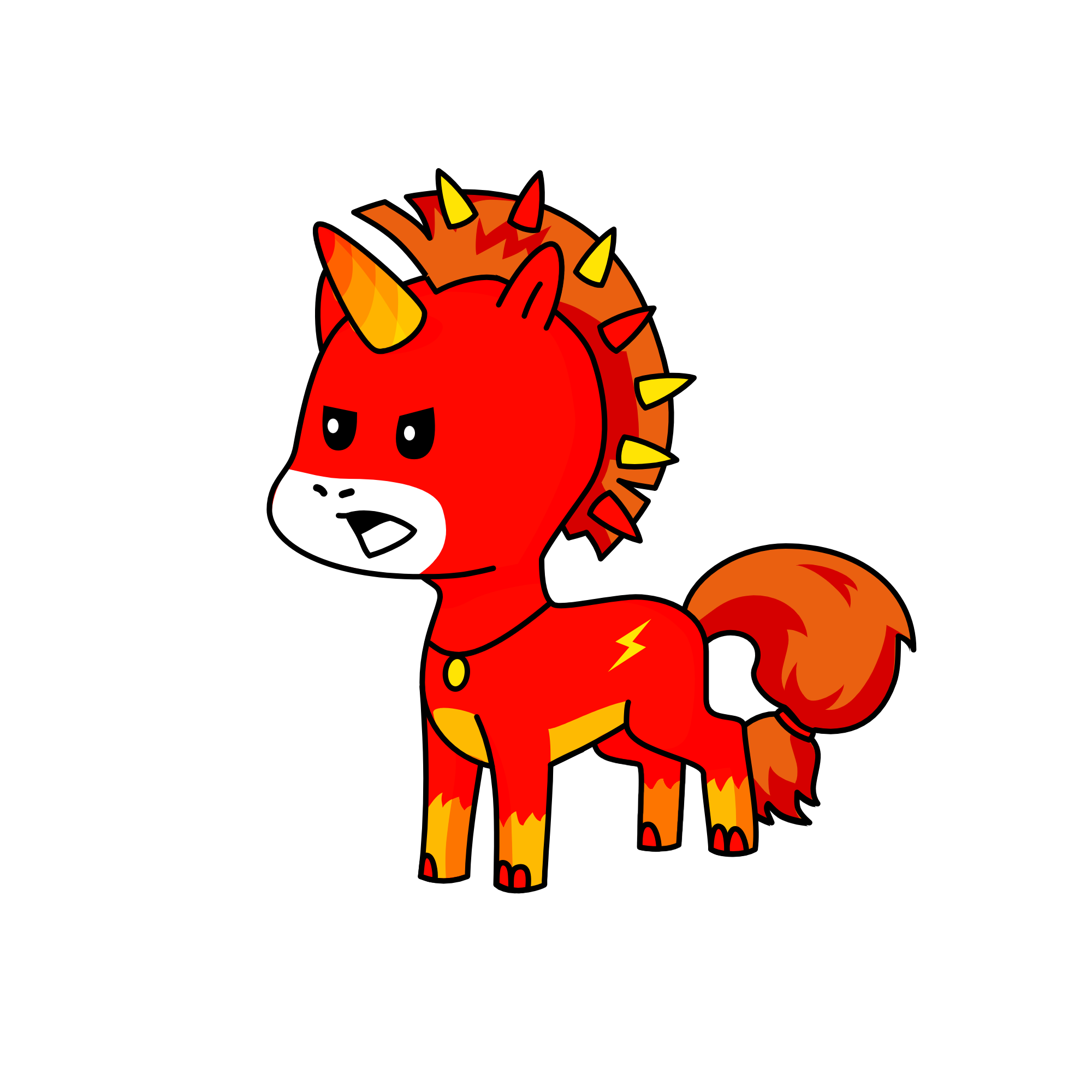 Angry God, the unicorn