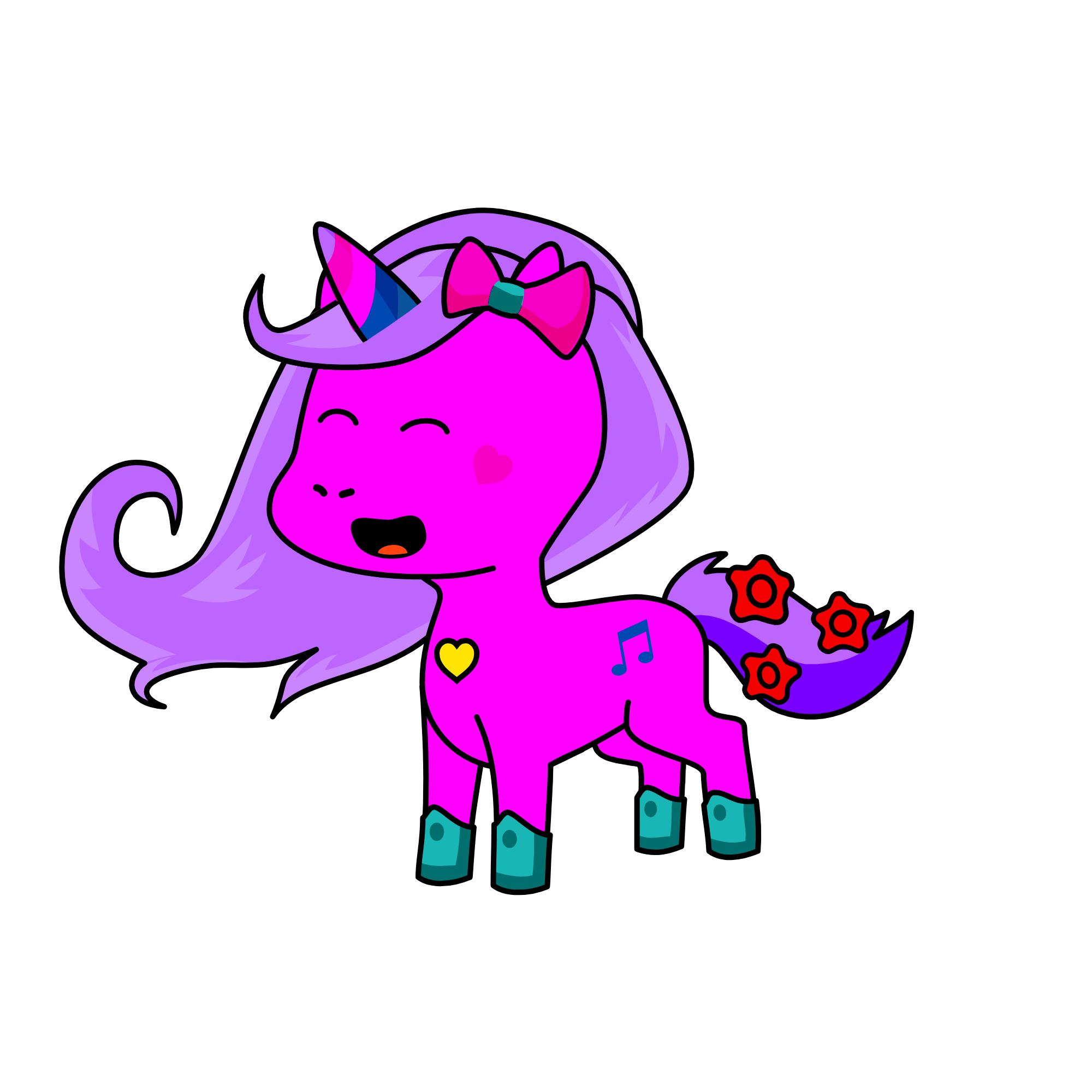 Ashing, the unicorn