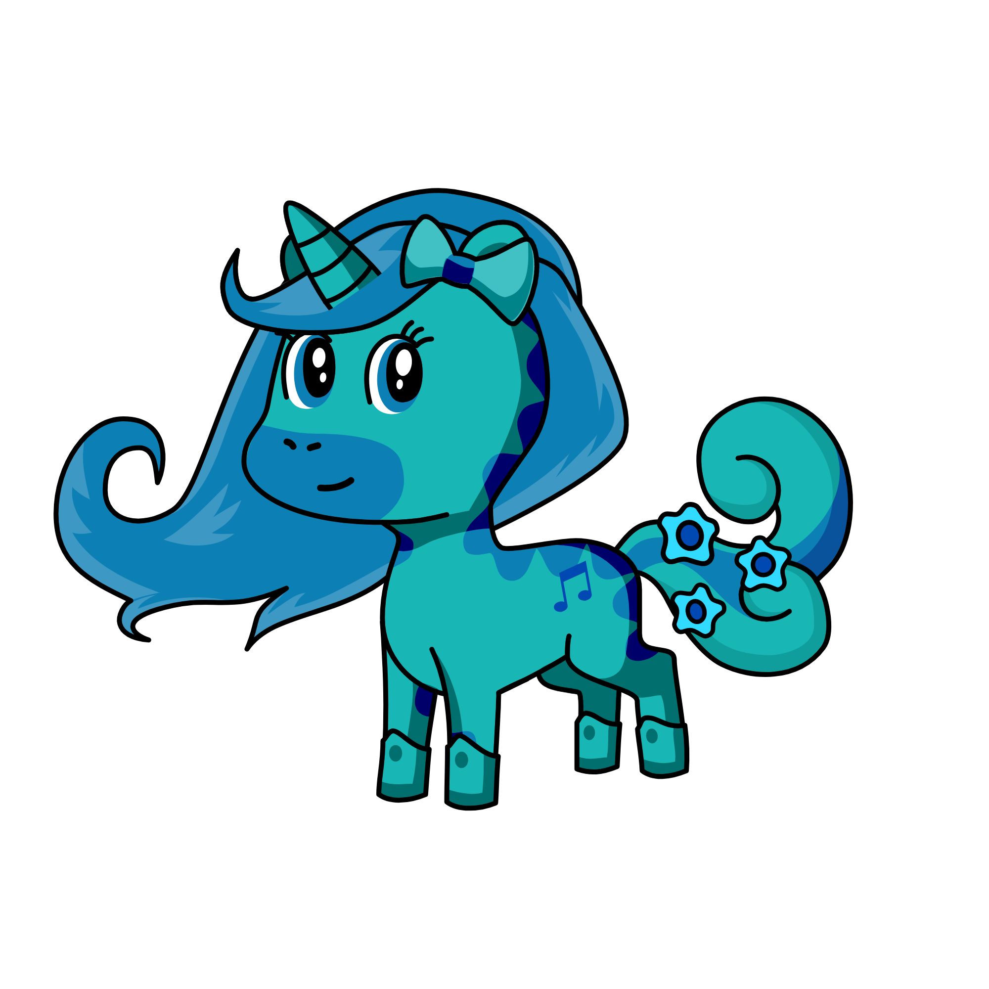Tealicorn, the unicorn