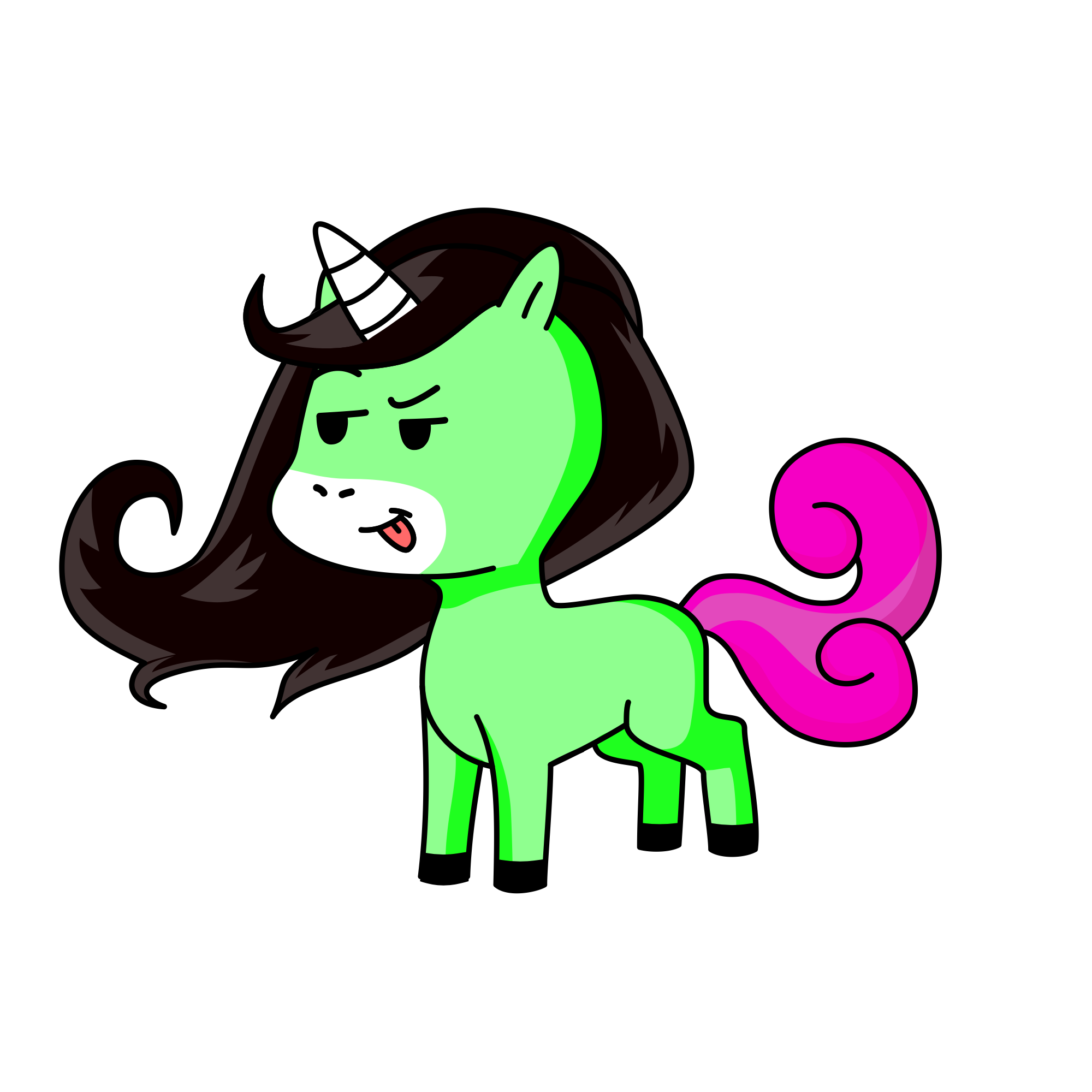 HOW DARE YOU TOUCH MY NEW PIANO WITHOUT MISSION, the unicorn