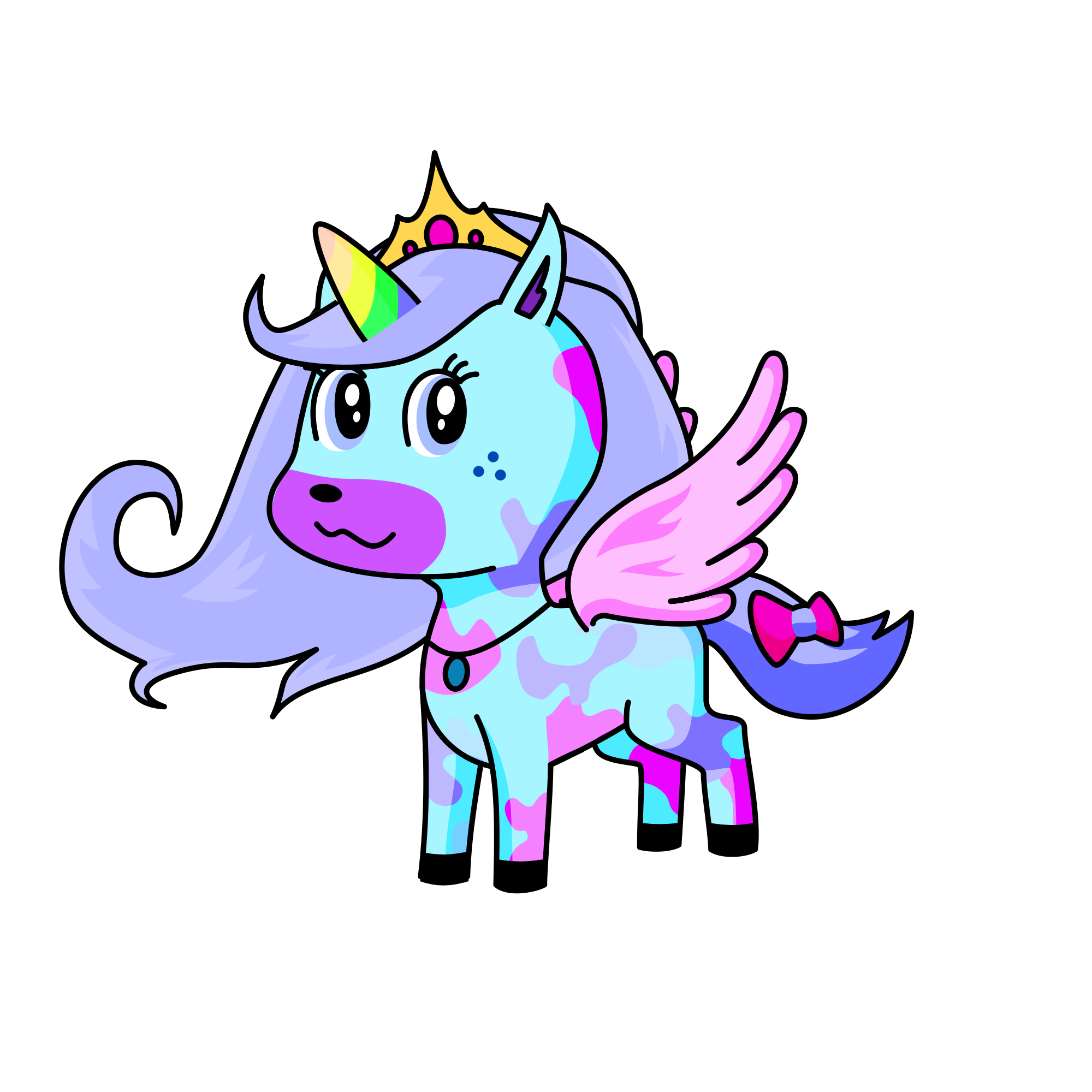 Pastel baddie Nari tea gaming 7892, the unicorn
